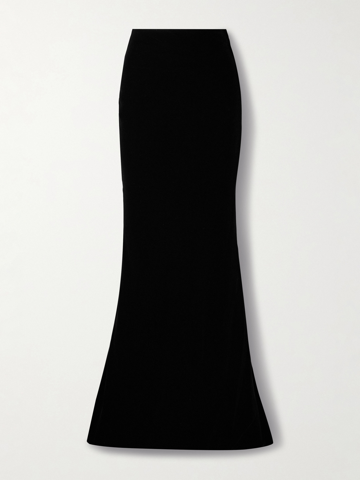 Carolina Herrera Velvet Maxi Skirt In Black