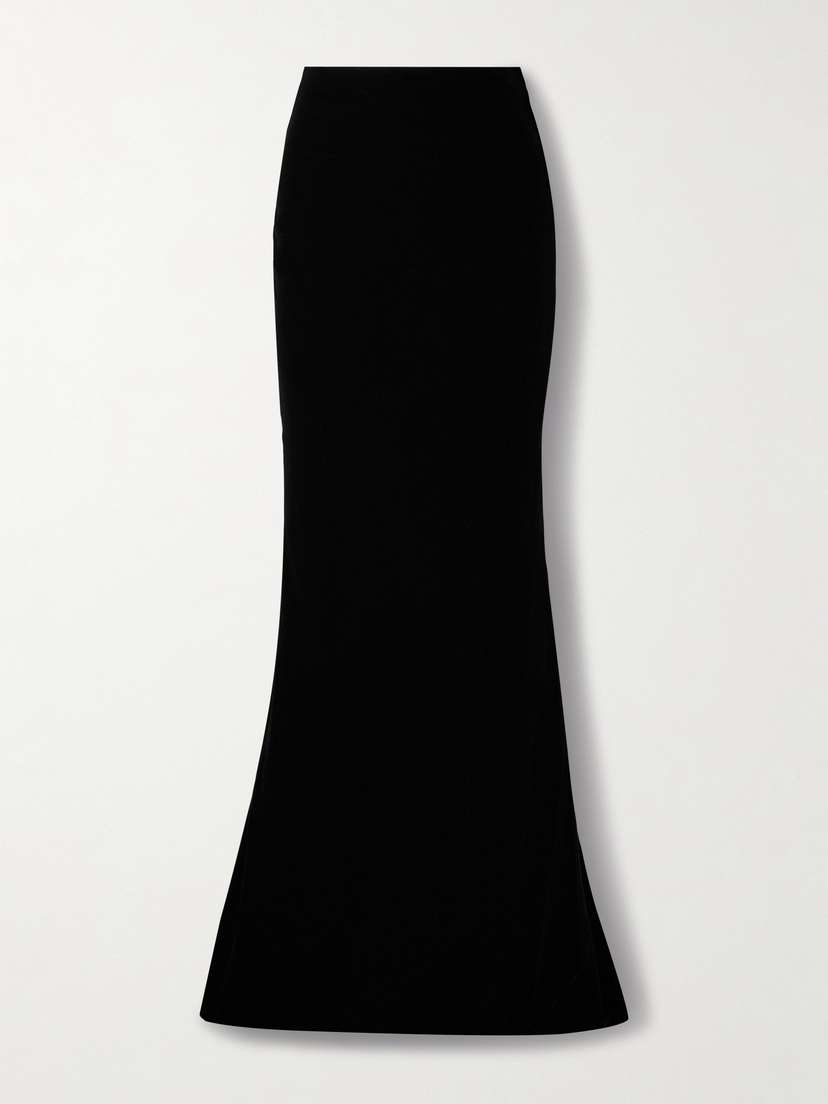 Carolina Herrera Velvet Maxi Skirt