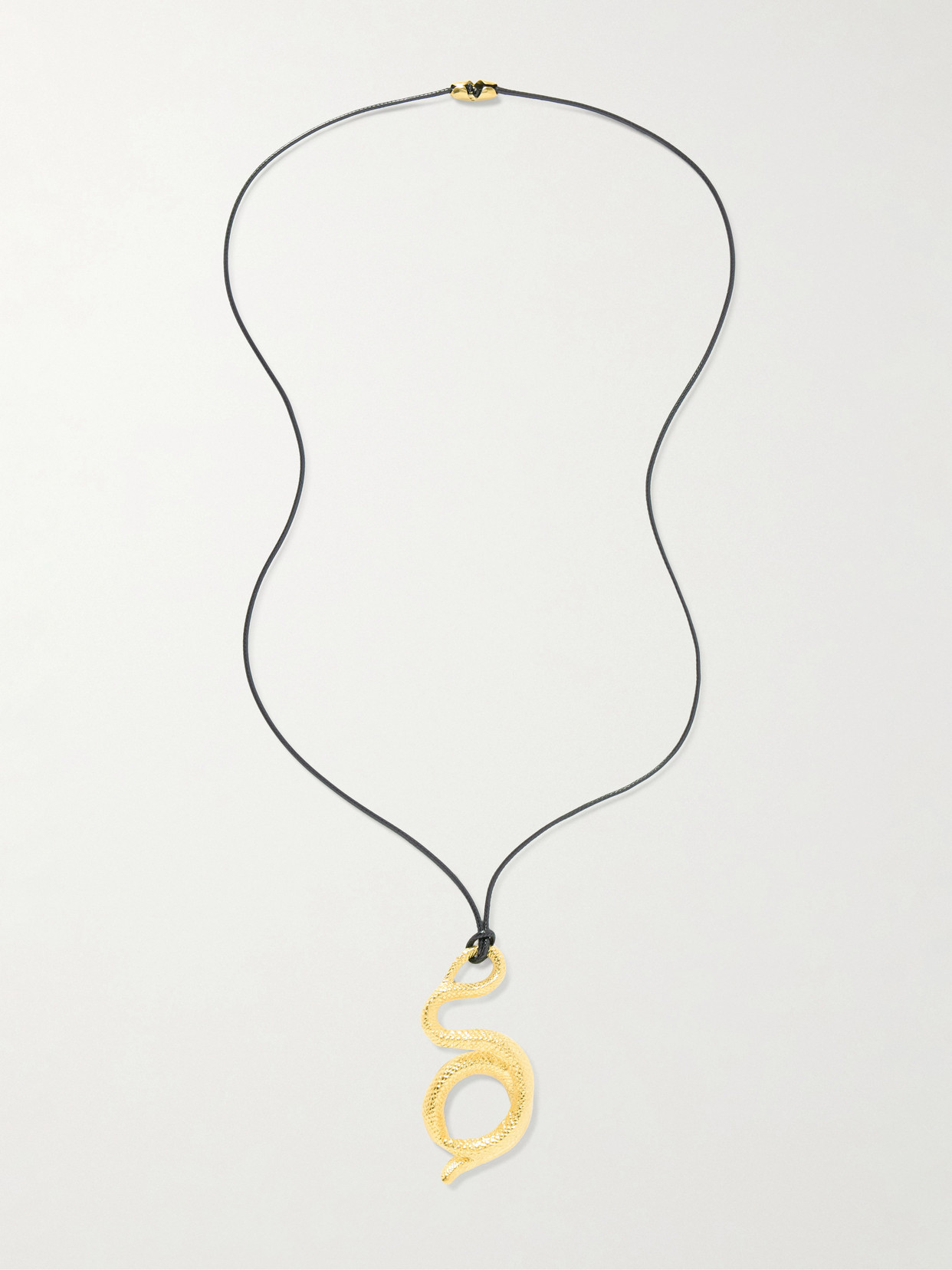 Ysso Medusa Gold-plated And Cord Necklace