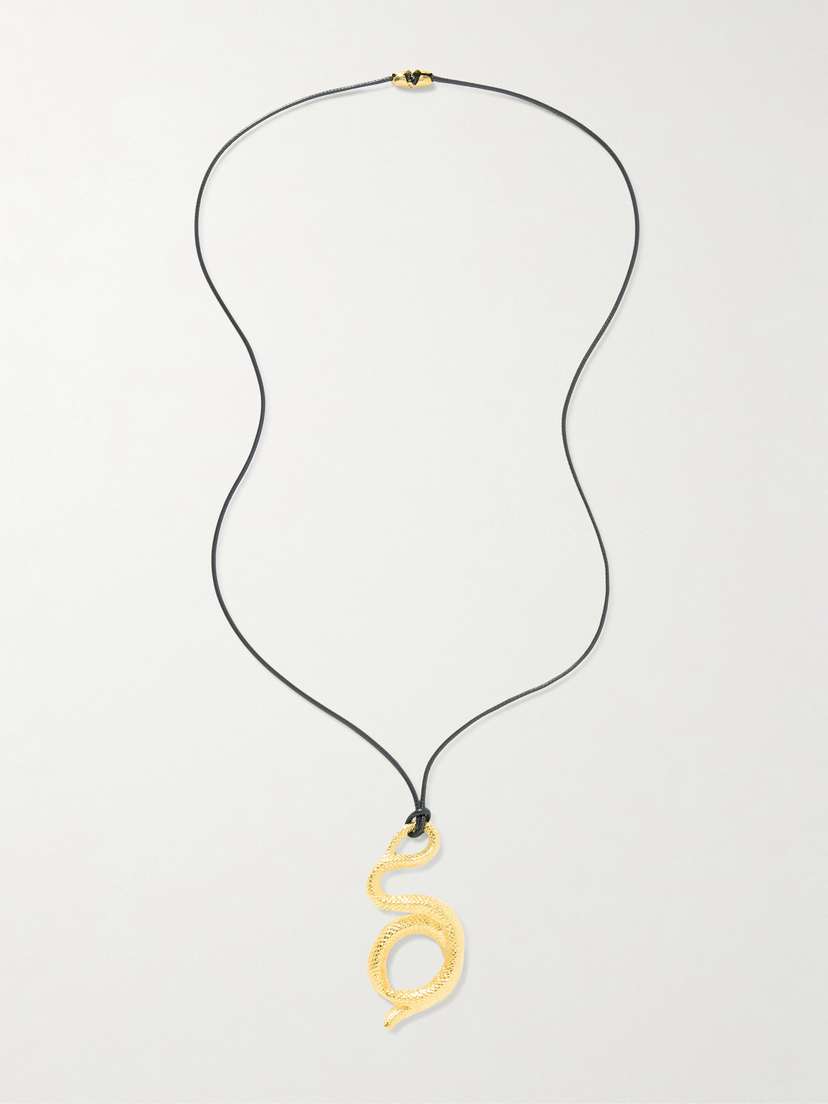 YSSO Medusa Gold-plated And Cord Necklace