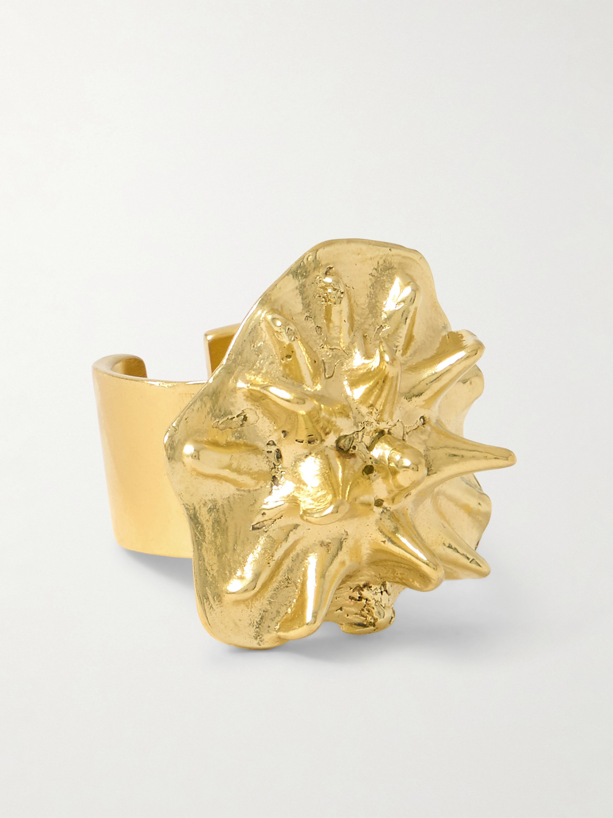 Ysso Sea Urchin Gold-plated Ring