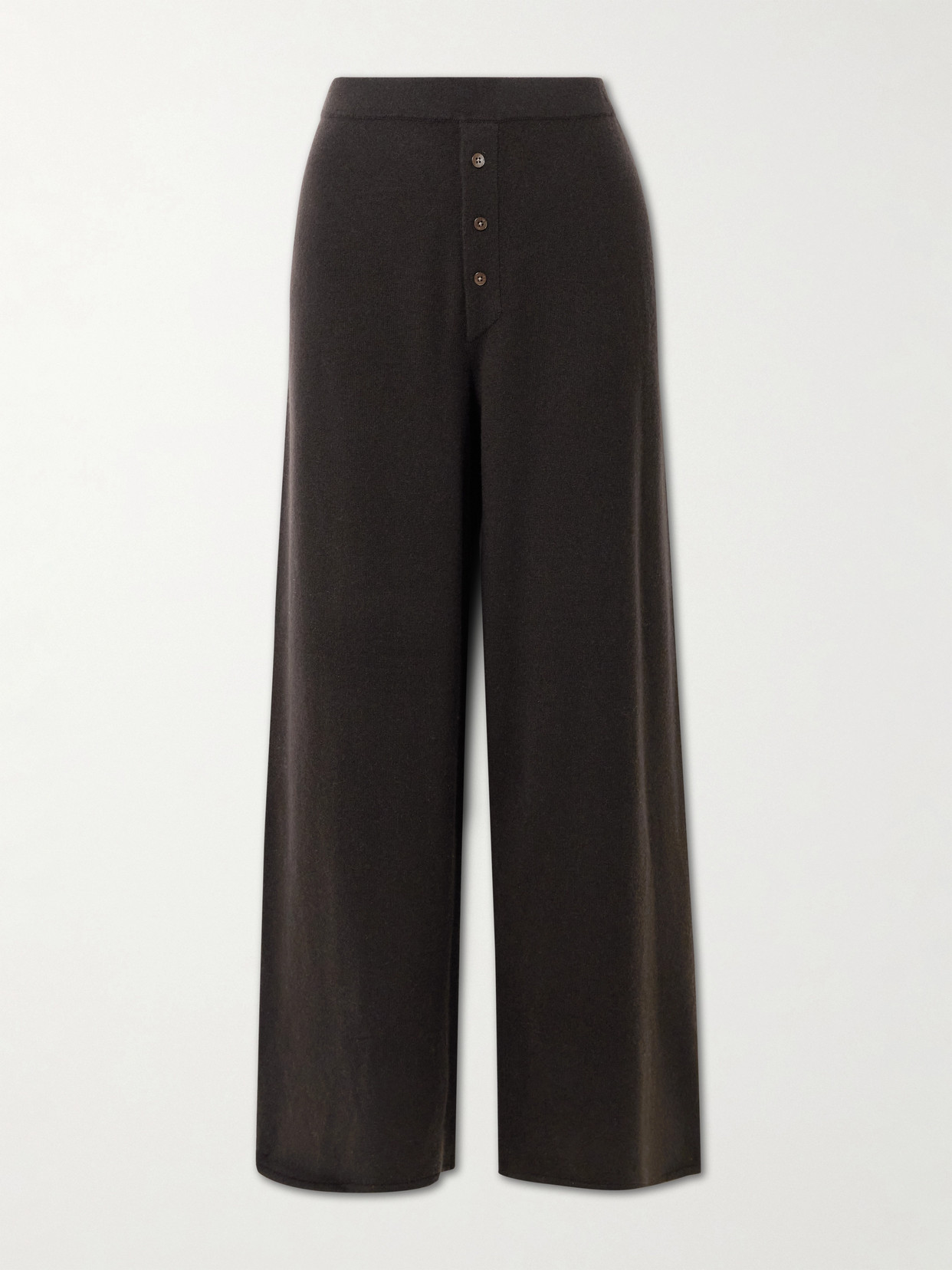 Guest In Residence Everywear Cashmere Wide-leg Pants In Green