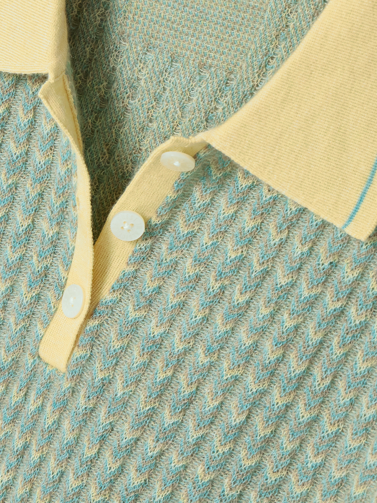 Guest In Residence Ribbed Cashmere Polo Shirt In Green