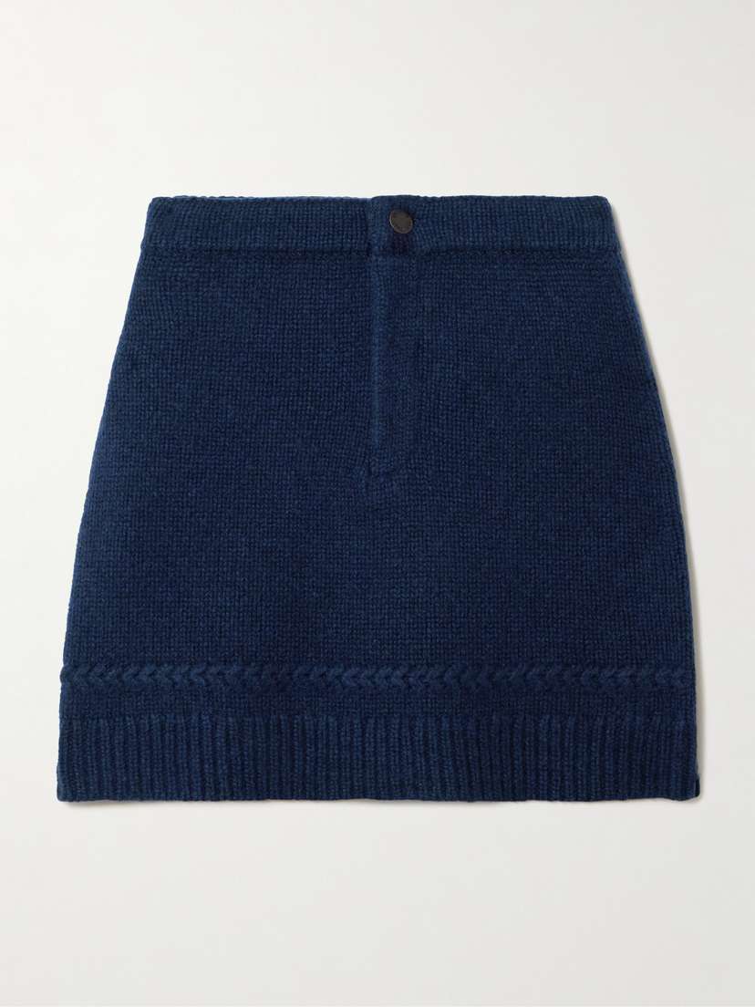 Guest In Residence Cashmere And Wool-blend Mini Skirt