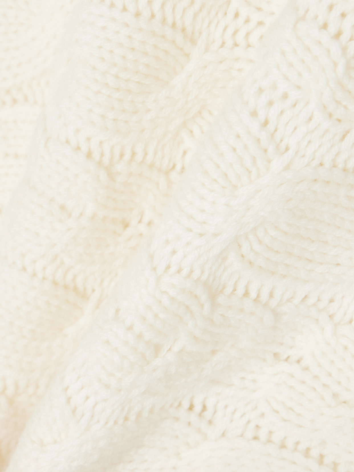 Frayed Cable-Knit Wool And Cashmere-Blend Turtleneck Sweater