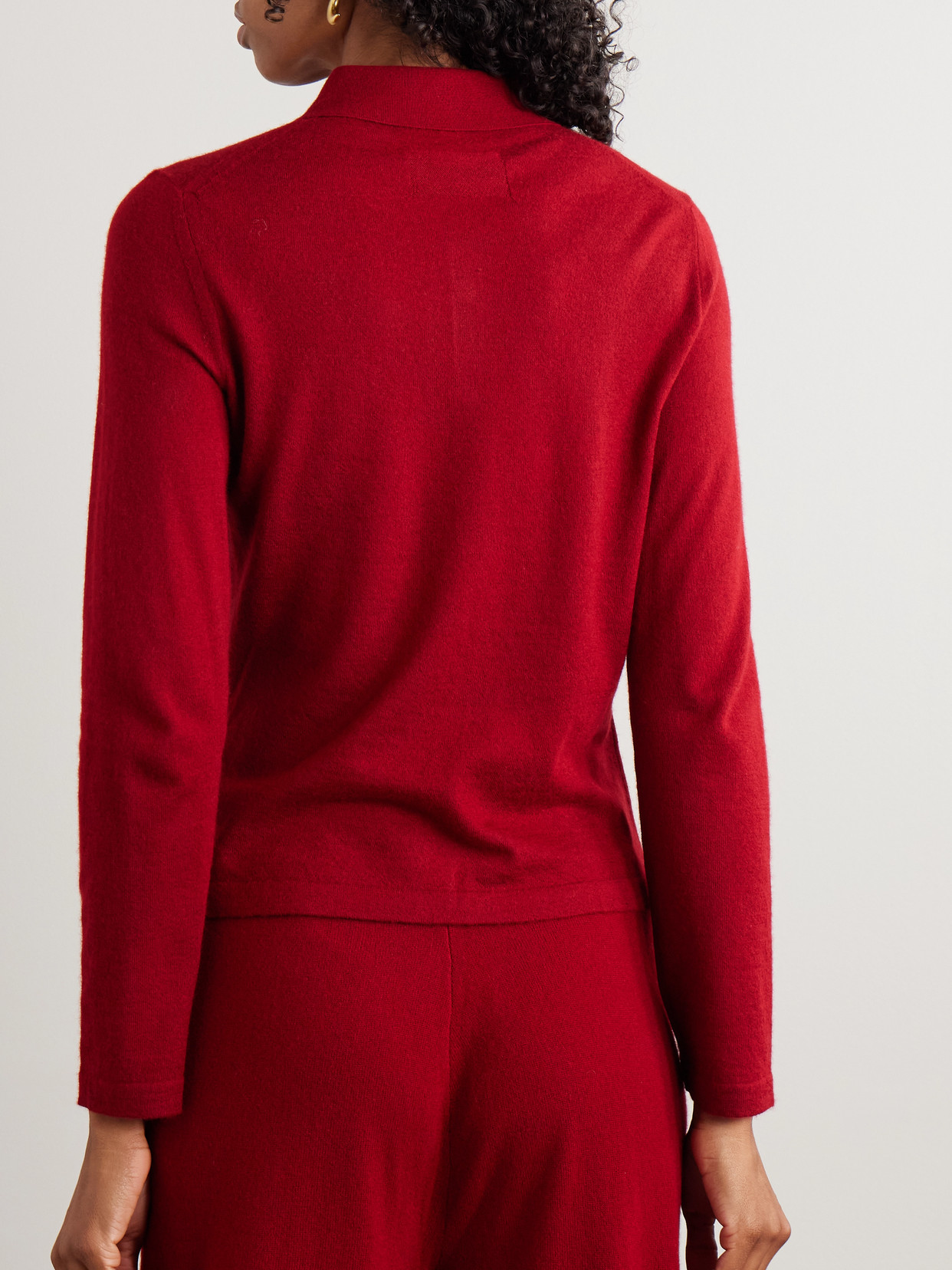Guest In Residence Elle Cashmere Cardigan In Red