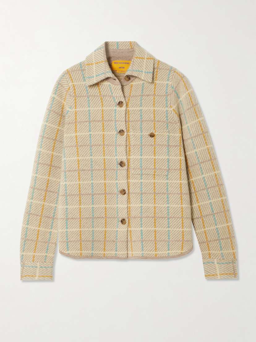 Guest In Residence Dylan Checked Cashmere Jacket