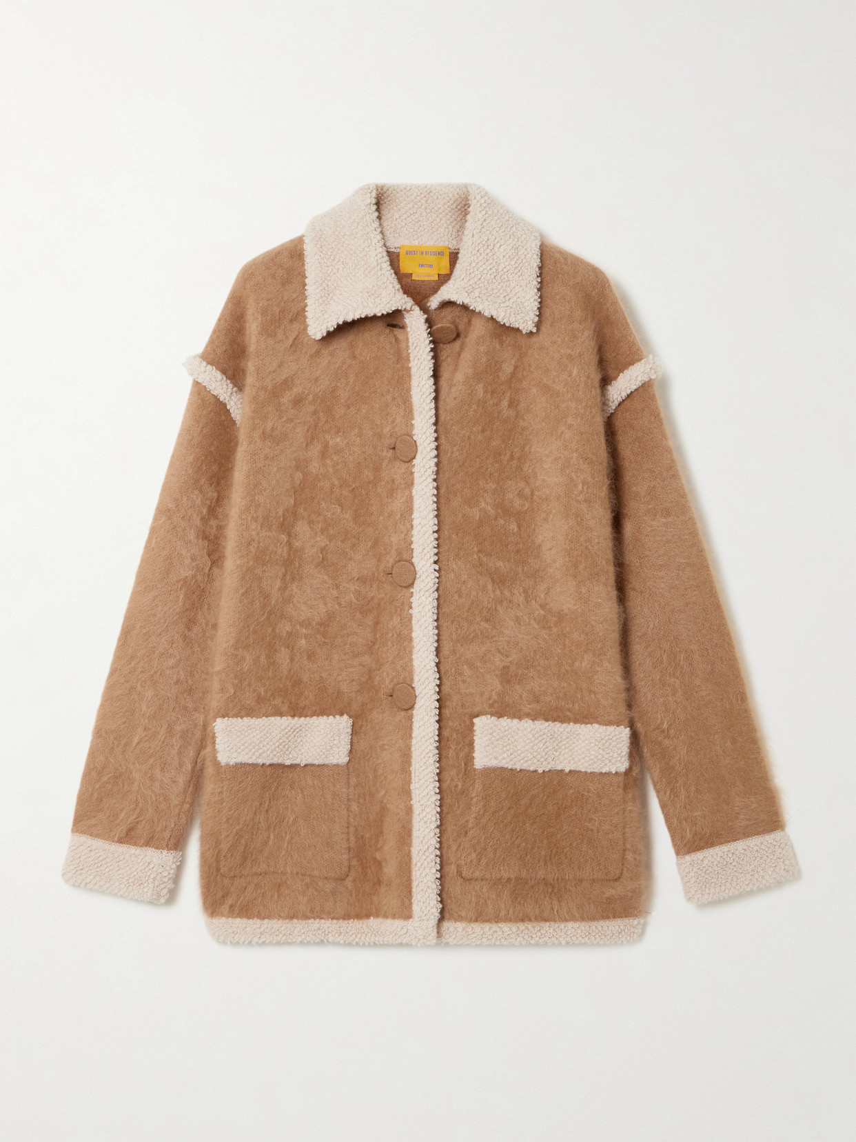 Guest In Residence Grizzly Brushed-cashmere Cardigan In Brown