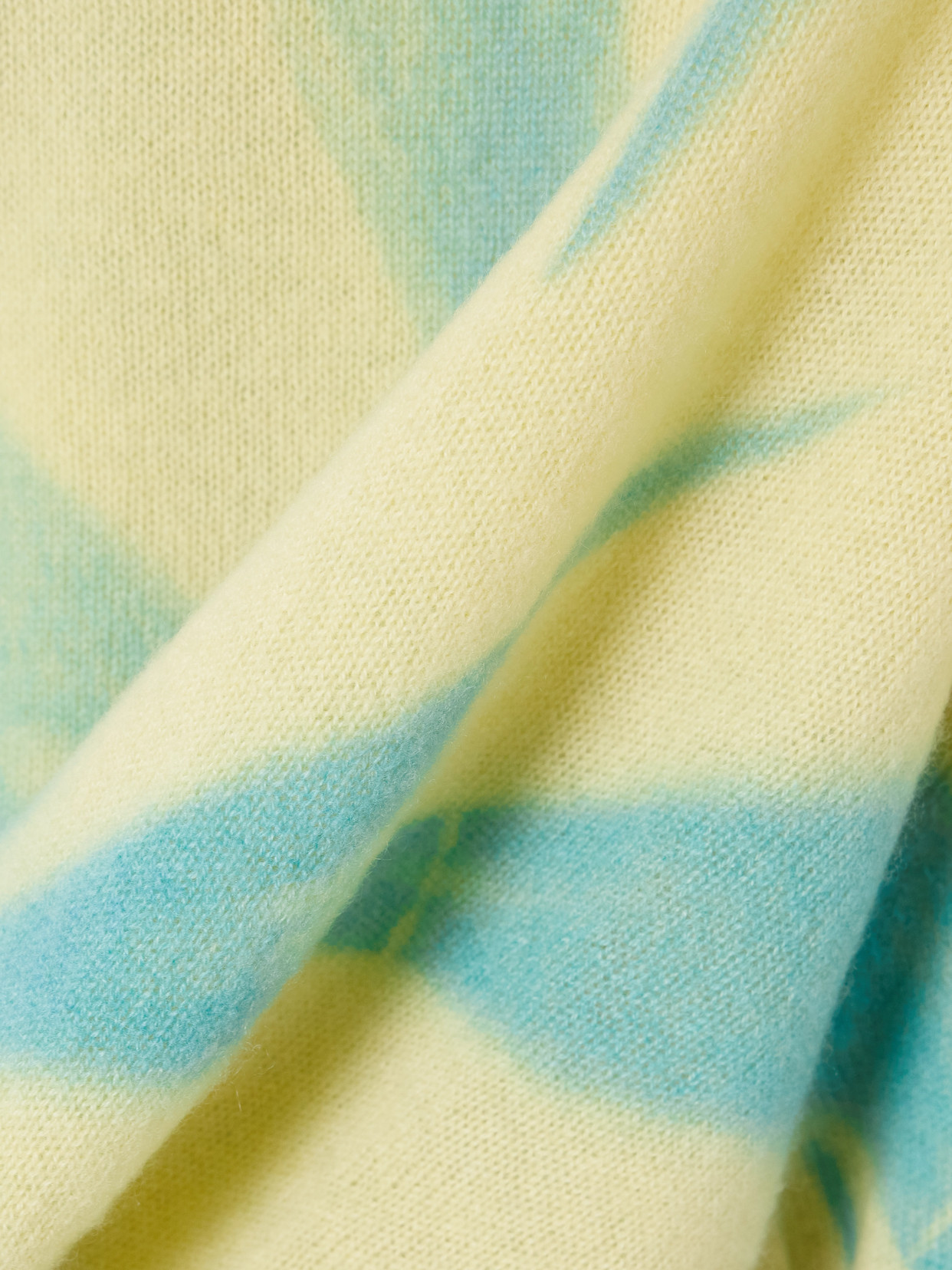 The Elder Statesman Mythic Tranquility Tie-dyed Cashmere Sweater In Gold