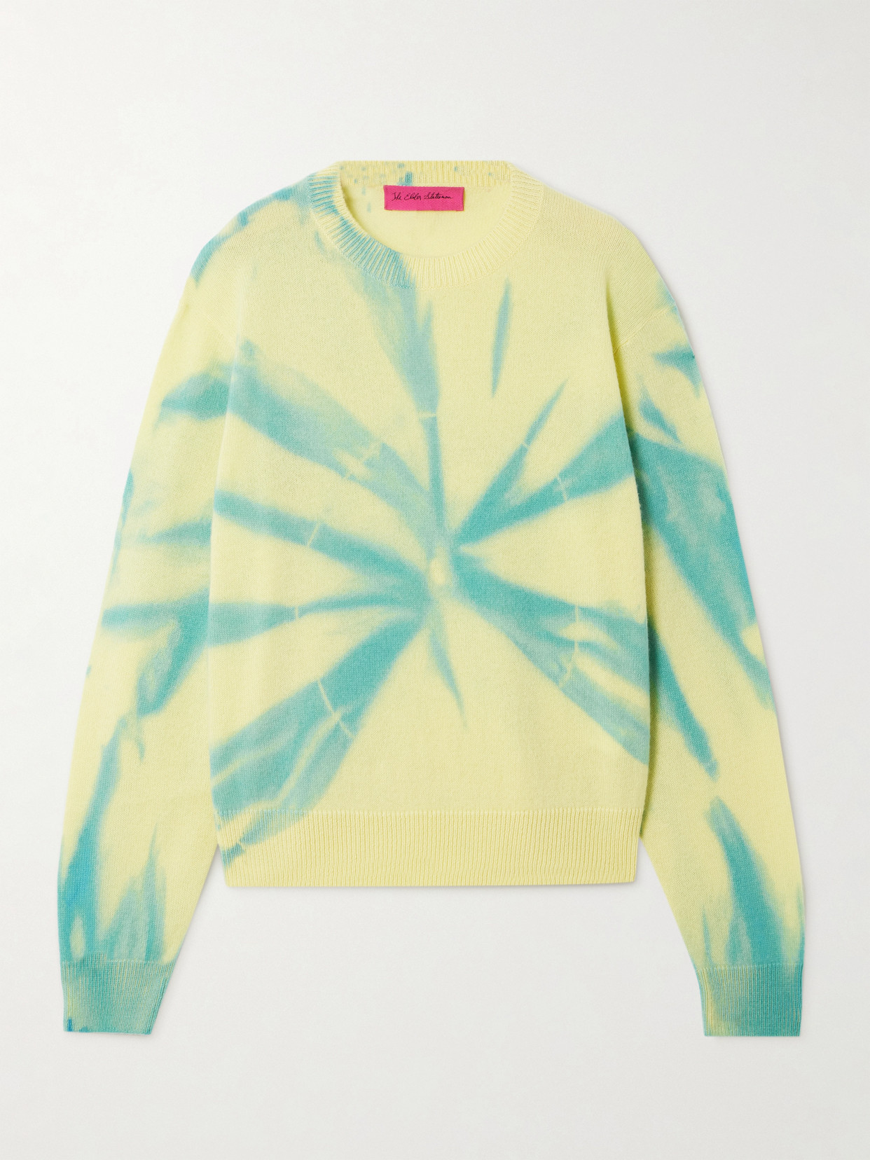 The Elder Statesman Mythic Tranquility Tie-dyed Cashmere Sweater In Multi
