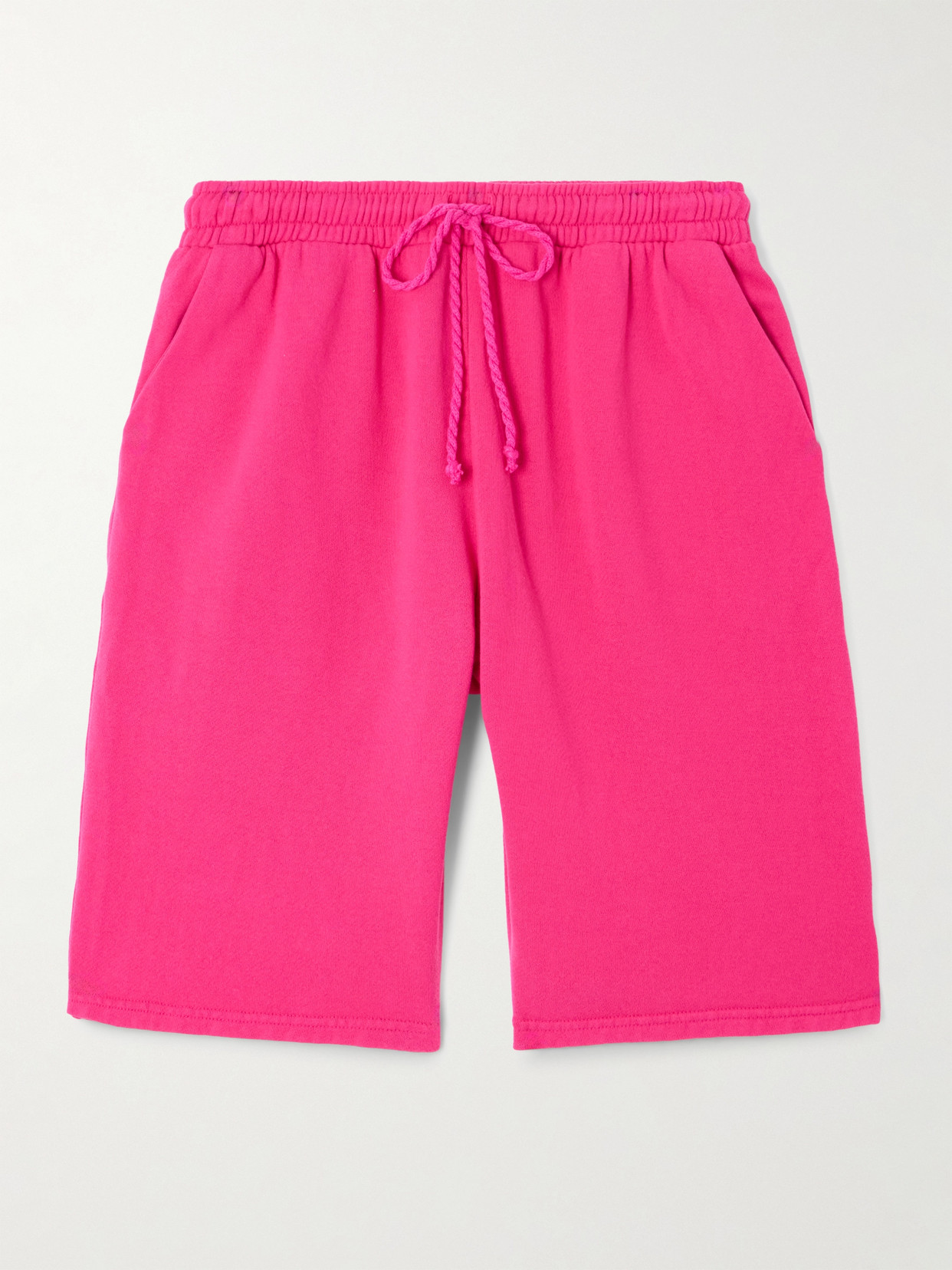 The Elder Statesman Cotton And Cashmere-blend Shorts