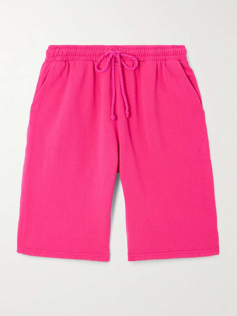 The Elder Statesman Cotton And Cashmere-blend Shorts