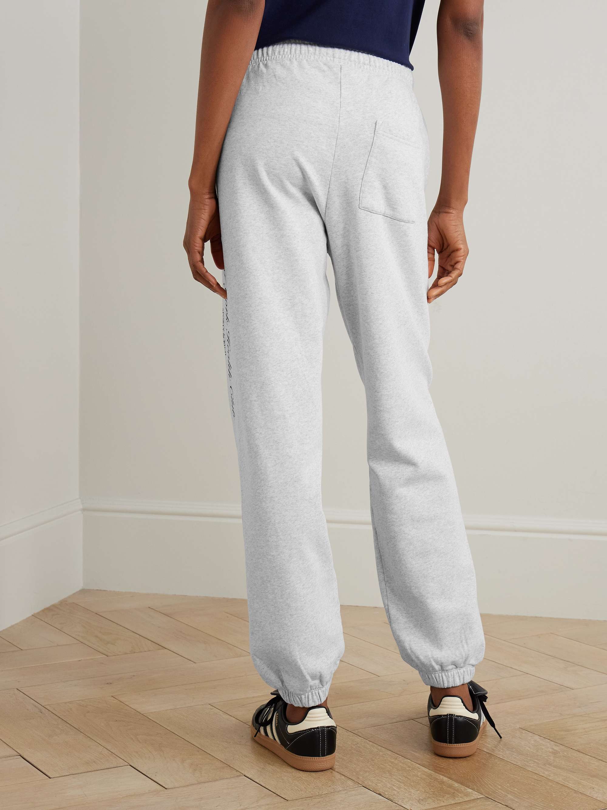 SPORTY & RICH Printed cotton-jersey sweatpants | NET-A-PORTER