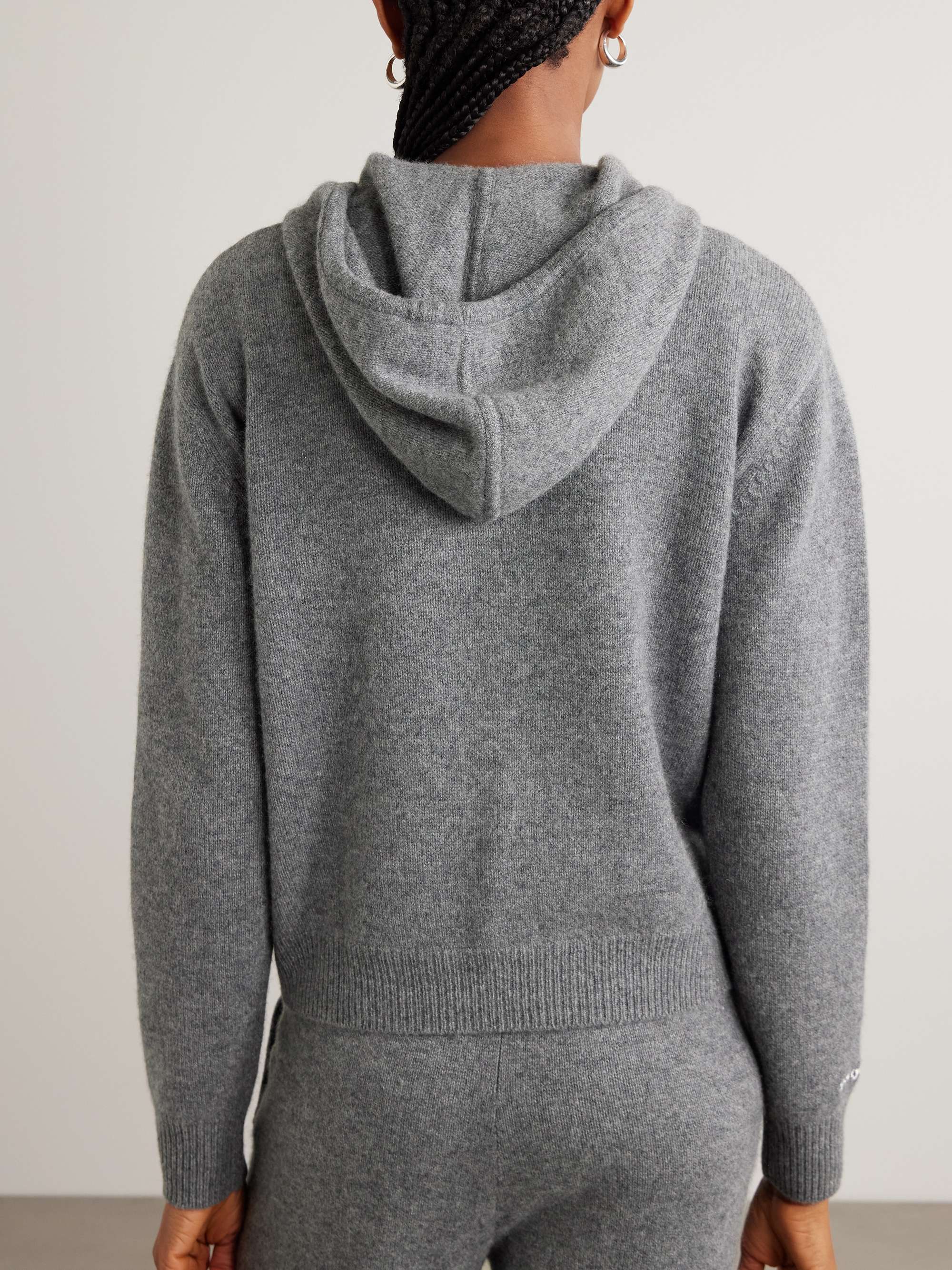 SPORTY & RICH + '47 and New York Yankees embroidered cashmere and