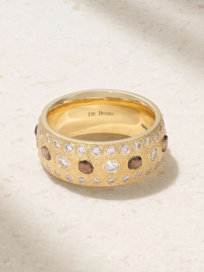 De Beers Talisman Large 18-karat Gold Diamond Ring