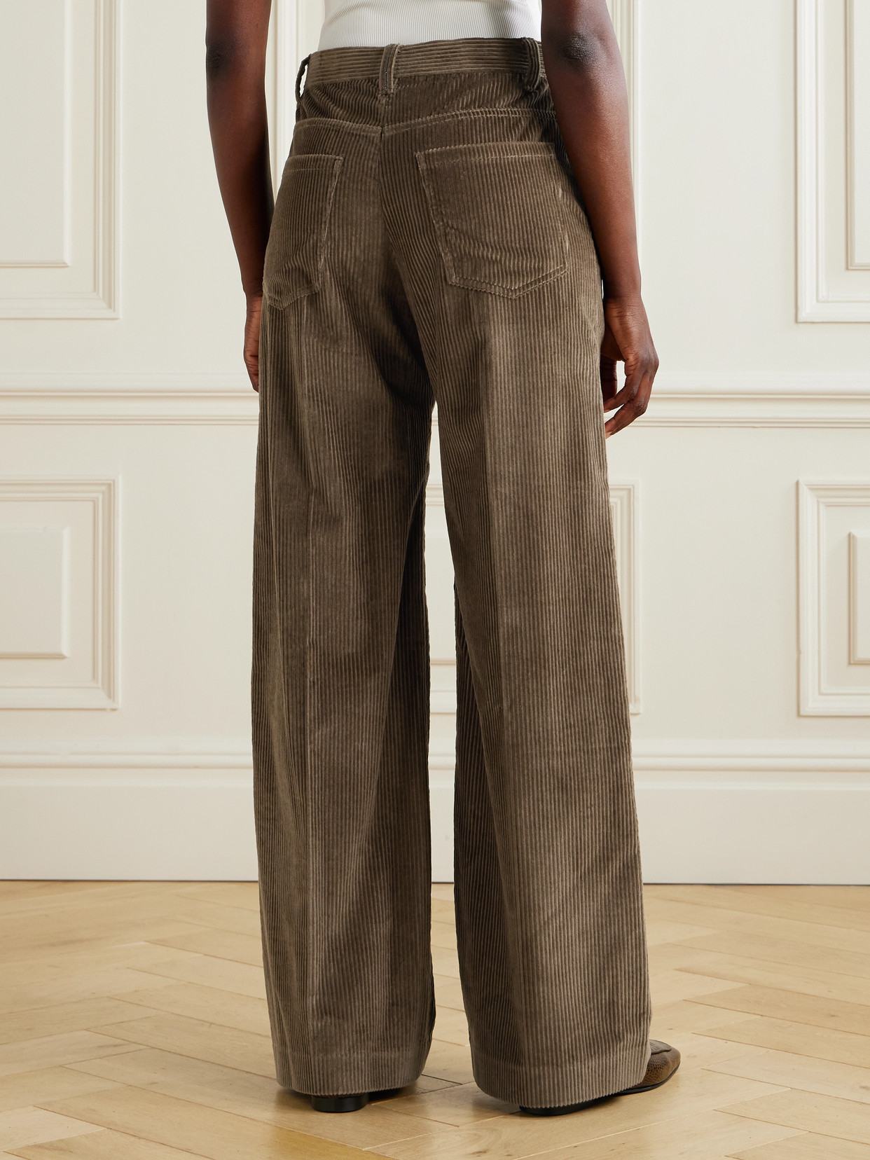 Brunello Cucinelli Cotton-corduroy Wide-leg Pants