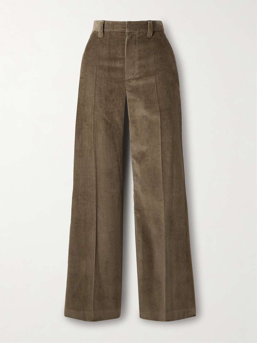 Brunello Cucinelli Cotton-corduroy Wide-leg Pants