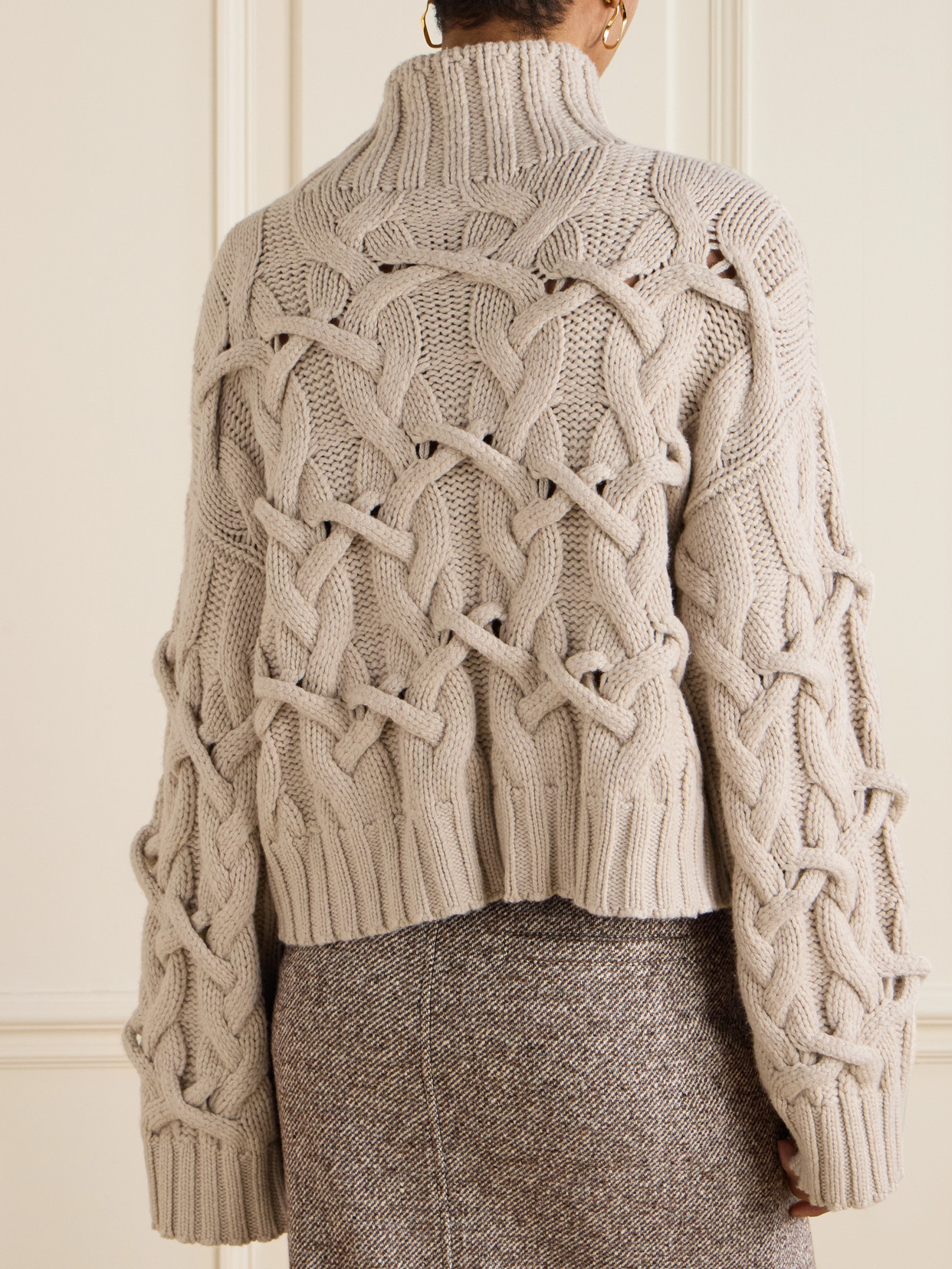Brunello Cucinelli Cable-knit Cashmere Turtleneck Sweater