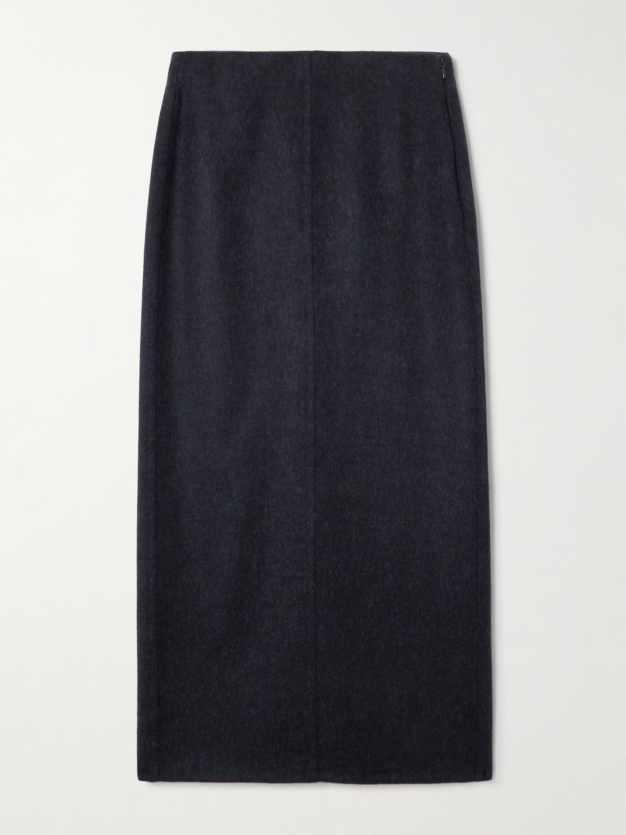Brunello Cucinelli Wool Midi Skirt In Blue