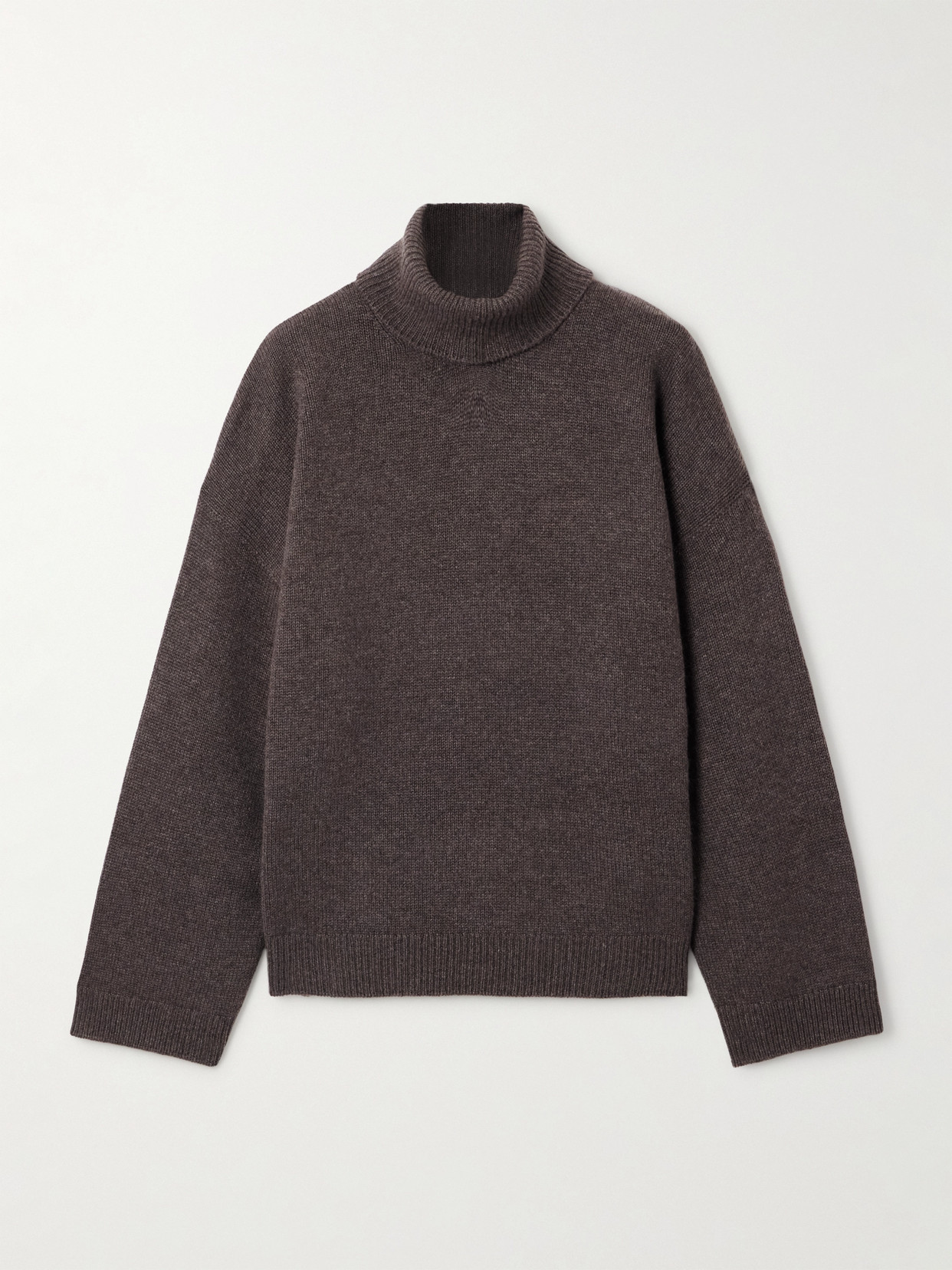 Brunello Cucinelli Cashmere Turtleneck Sweater In Brown