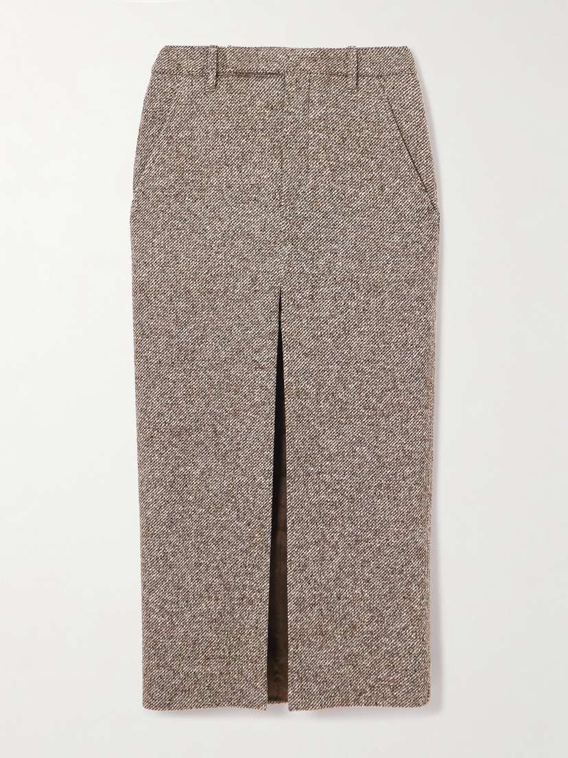 Brunello Cucinelli Cashmere-blend Midi Skirt