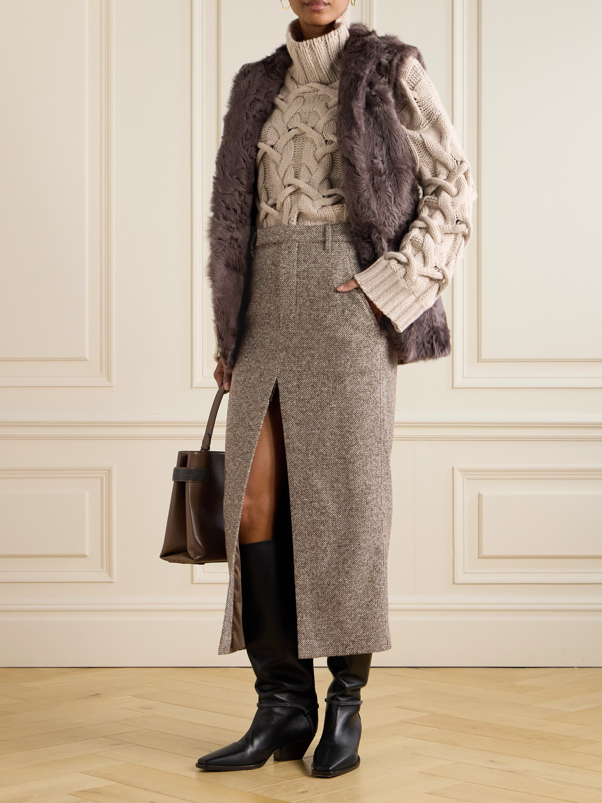 Cashmere-Blend Midi