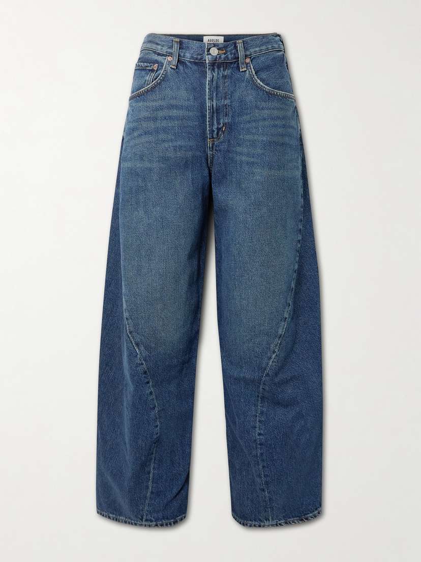 AGOLDE Twist Organic High-rise Wide-leg Jeans