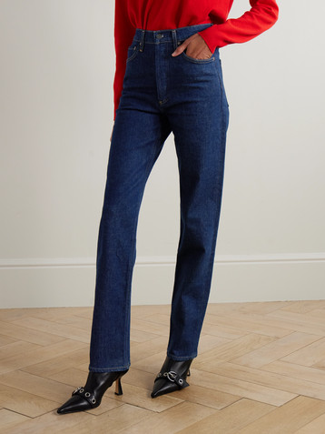 Agolde '90s Pinch Waist Long high-rise straight-leg jeans