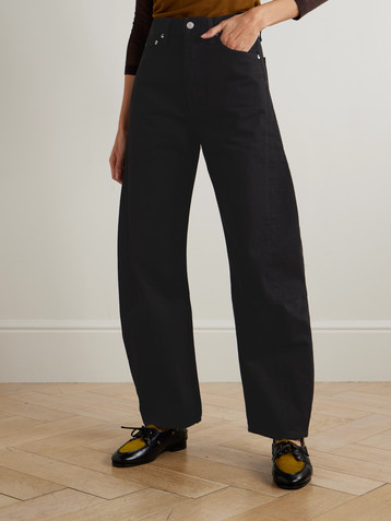 Agolde Luna high-rise barrel-leg organic jeans
