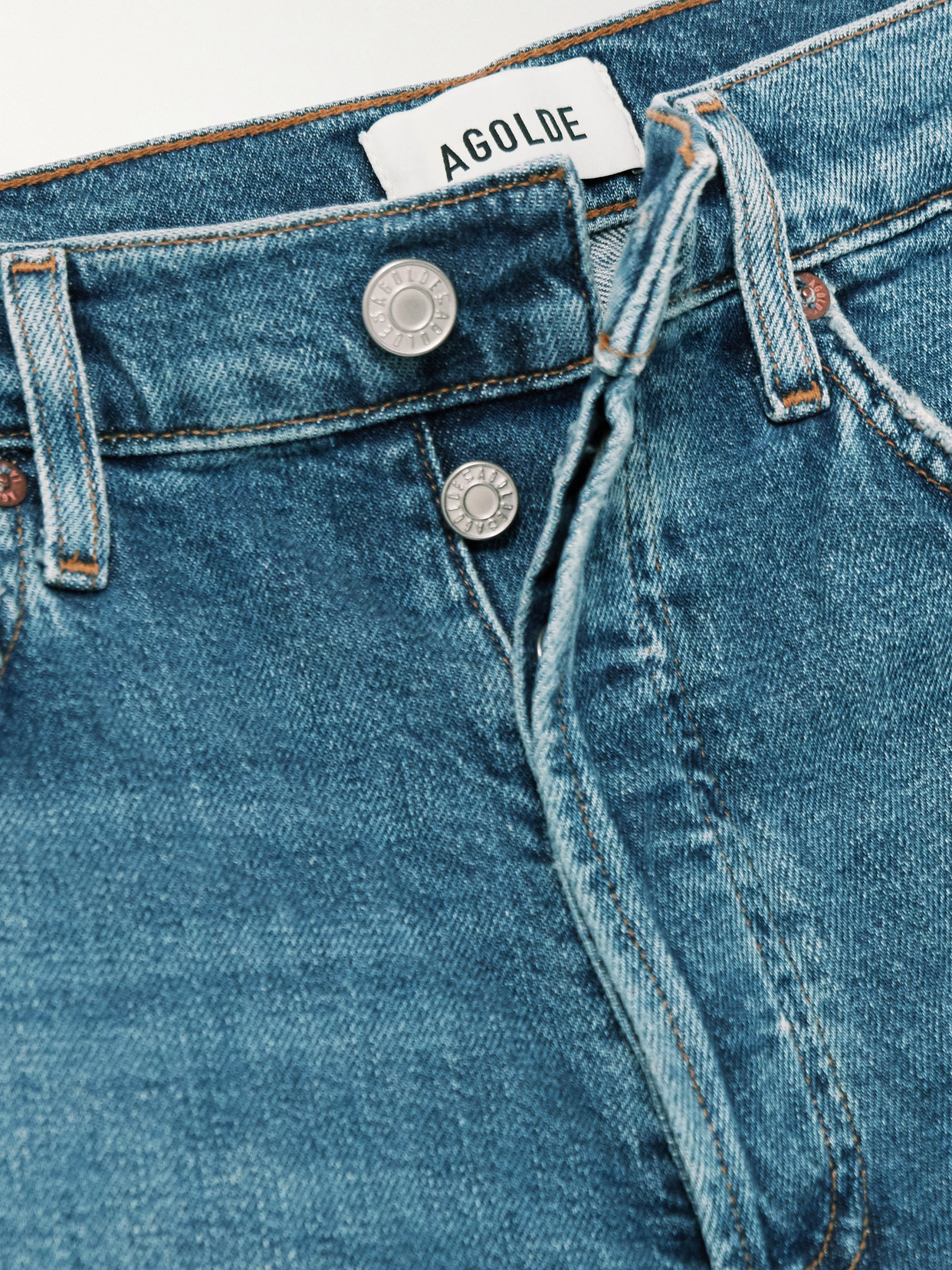 '90S Pinch Waist Long High-Rise Straight-Leg Jeans