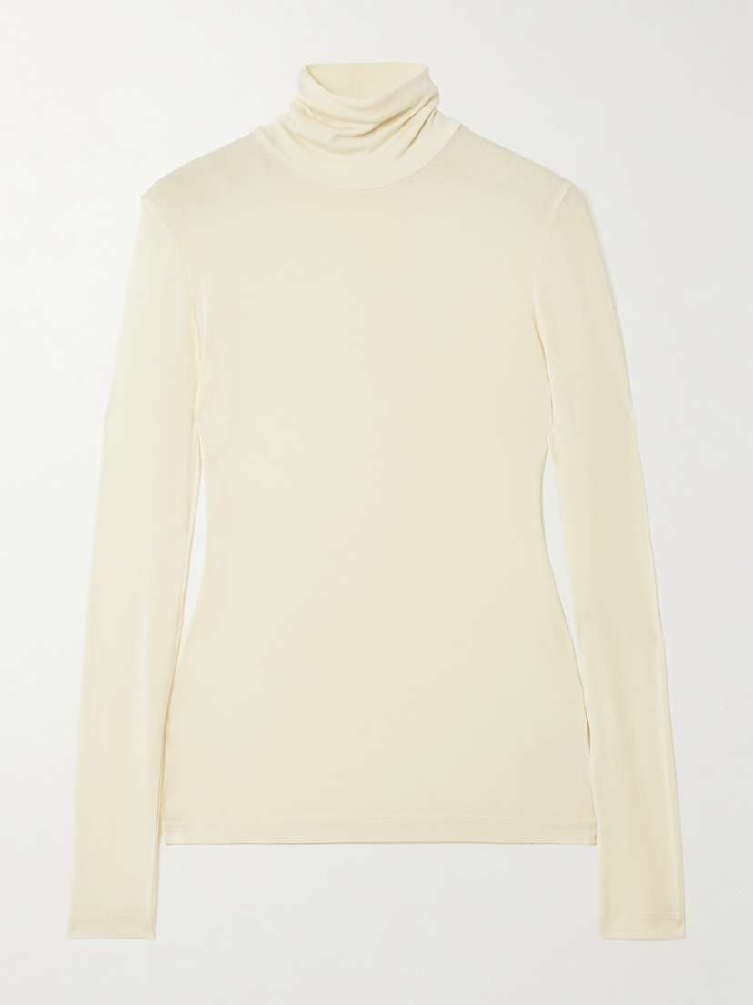 AGOLDE Pascale Stretch-lyocell Turtleneck Top