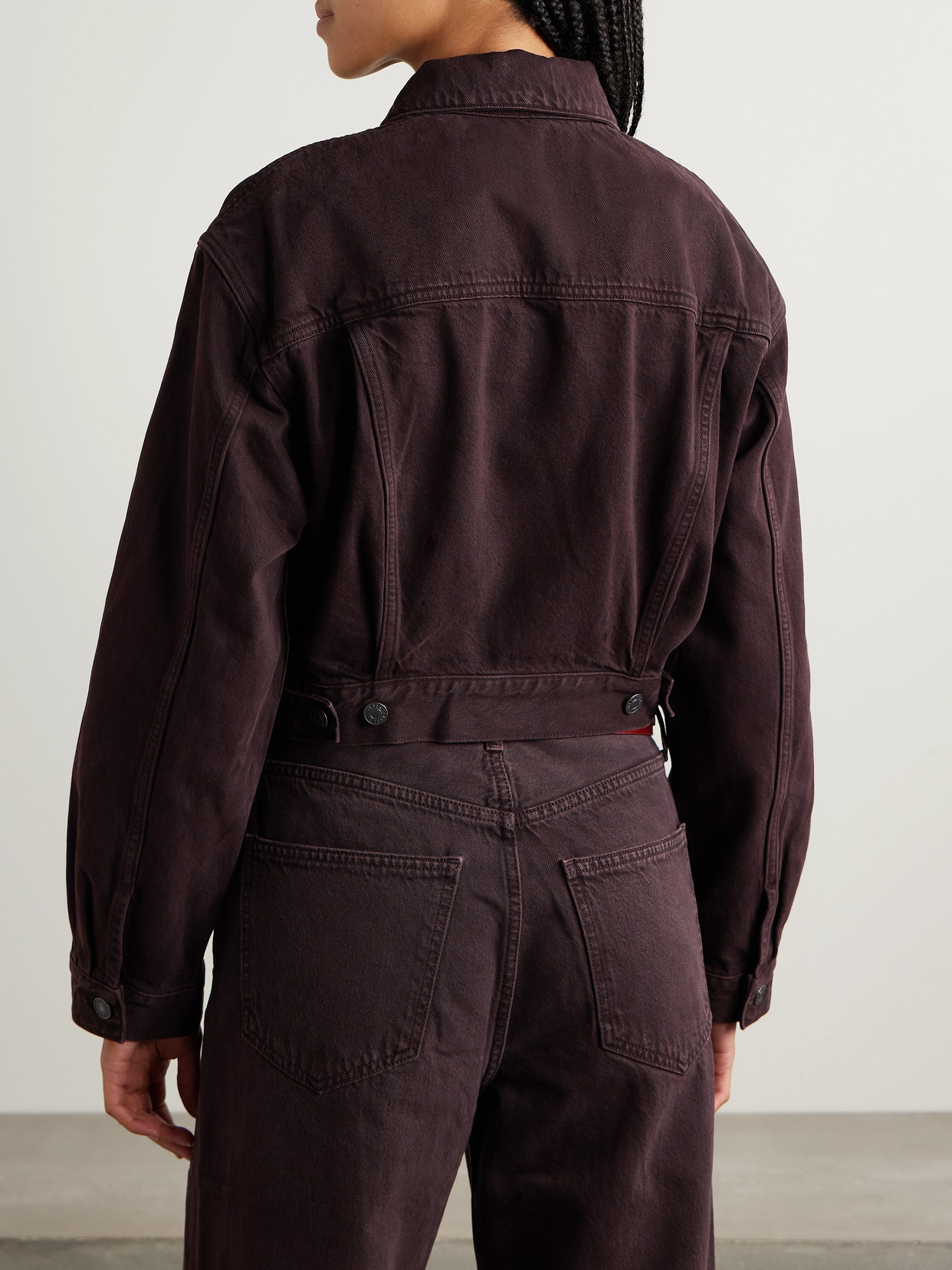 Agolde Radley Denim Jacket In Brown