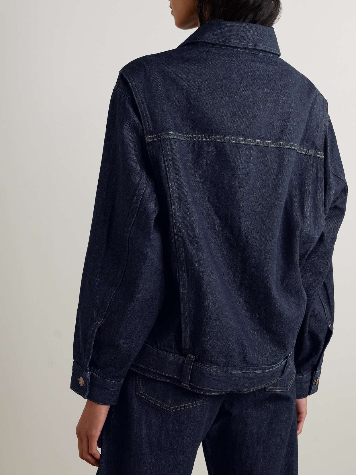 Agolde Myra Structured Denim Jacket In Black
