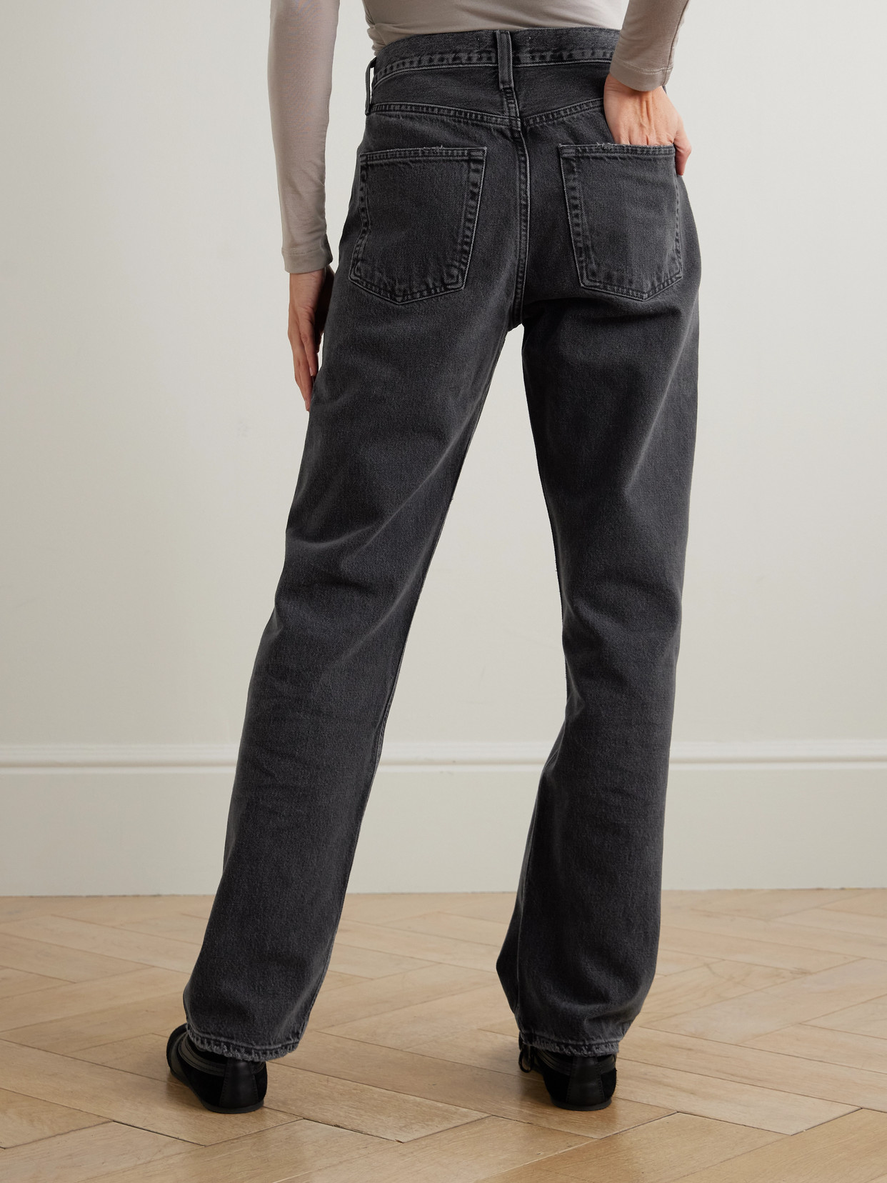 Kelly Mid-Rise Straight-Leg Organic Jeans