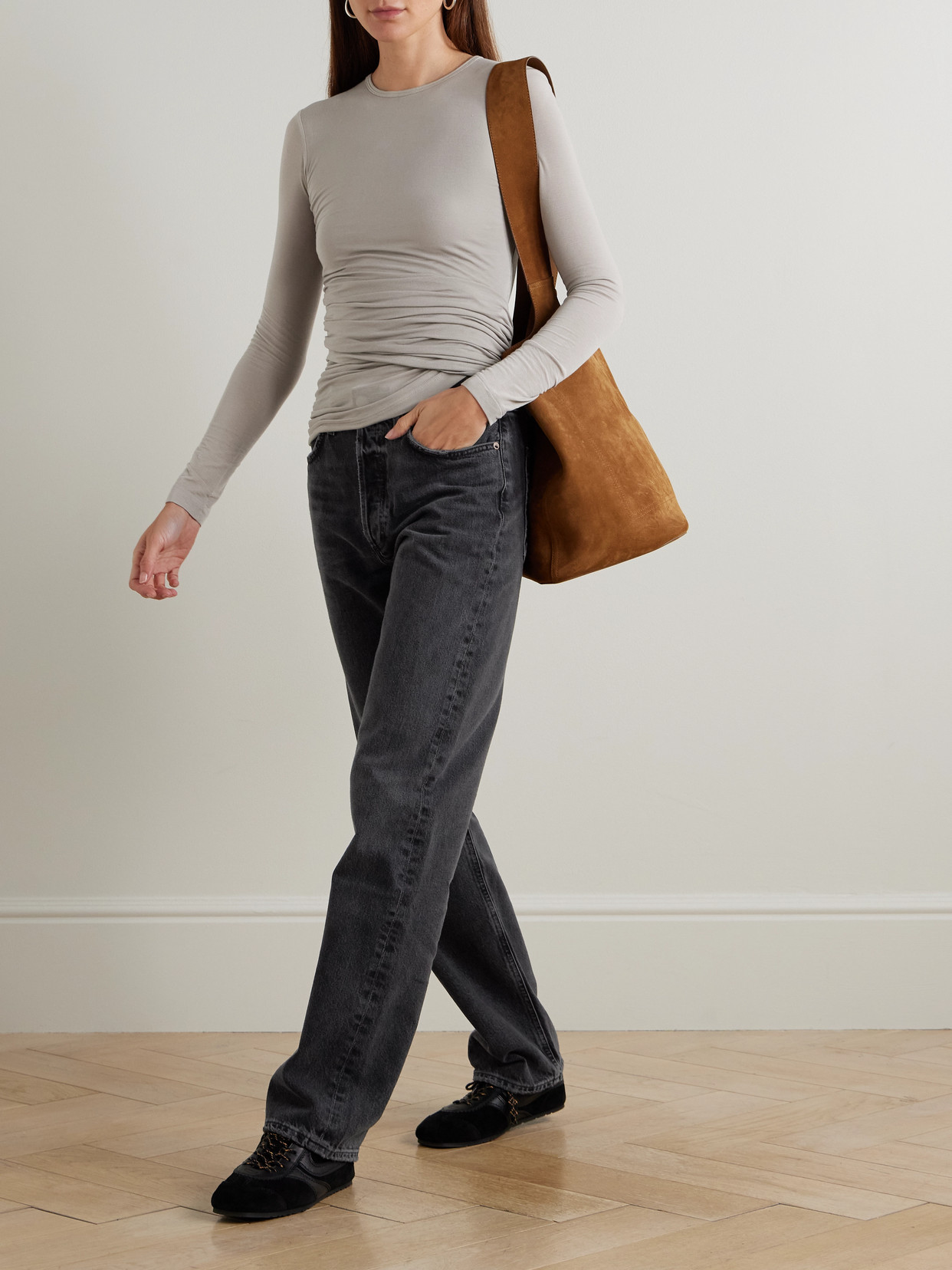 Kelly Mid-Rise Straight-Leg Organic Jeans