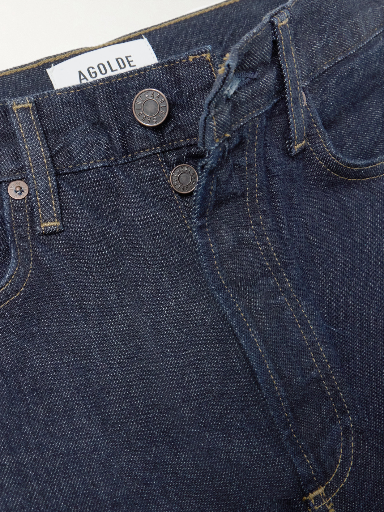 Luna Pieced High-Waist Tapered Jeans