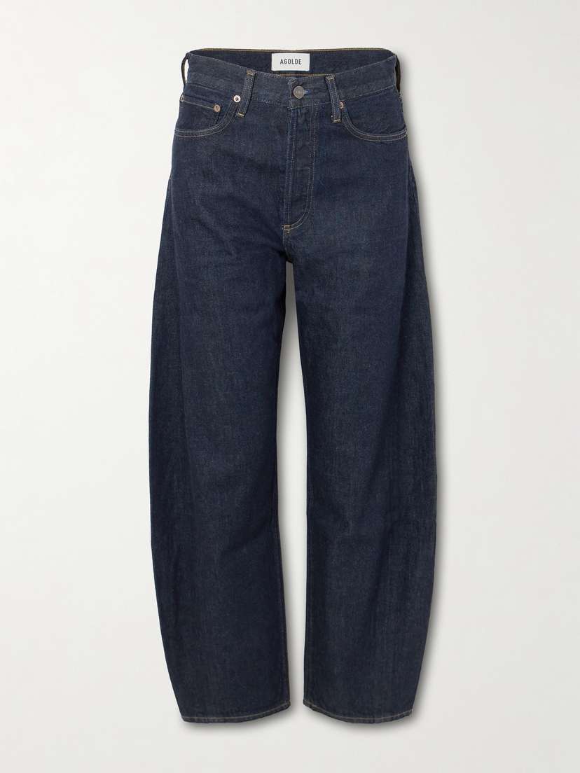 AGOLDE Luna Pieced High-waist Tapered Jeans