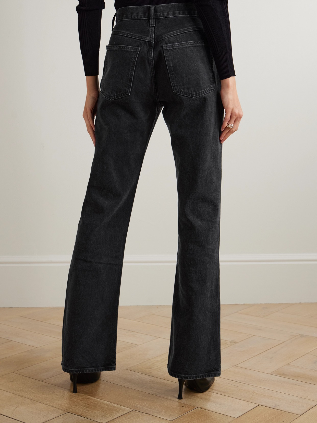 Leena Organic High-Rise Flared Jeans