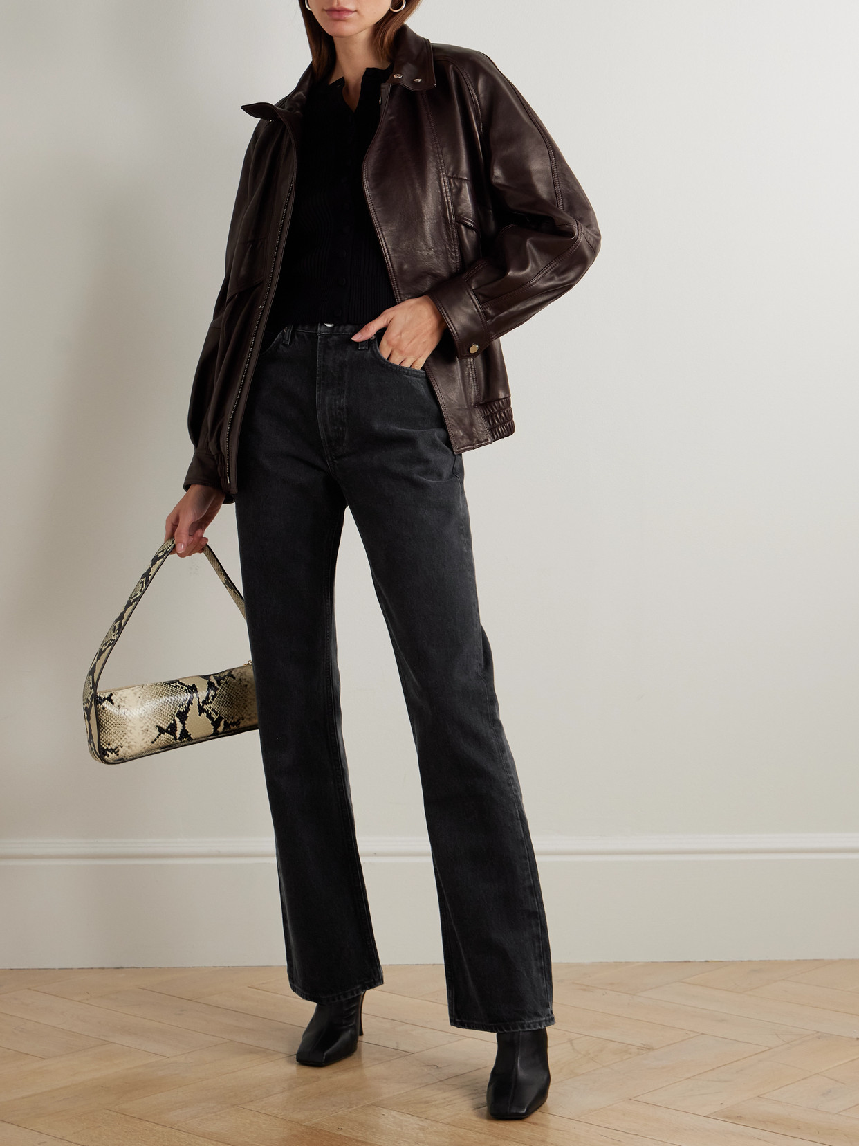 Leena Organic High-Rise Flared Jeans