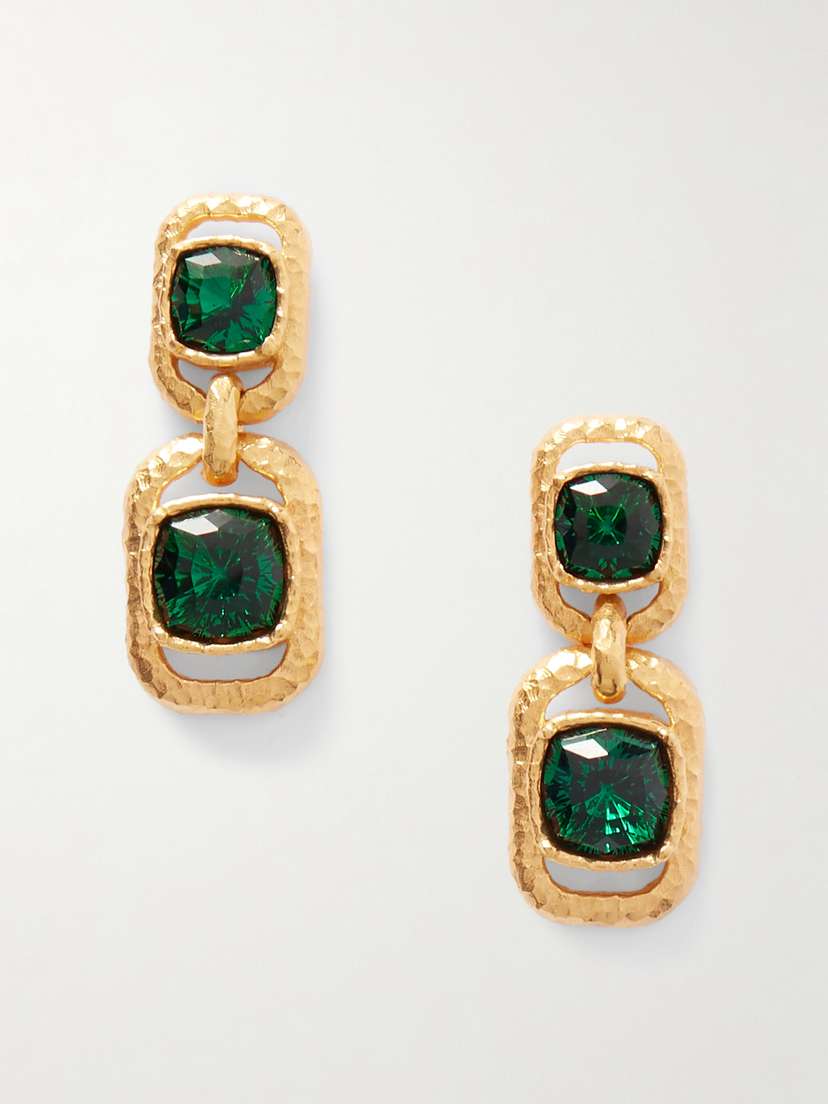 Oscar de la Renta tone Crystal Earrings
