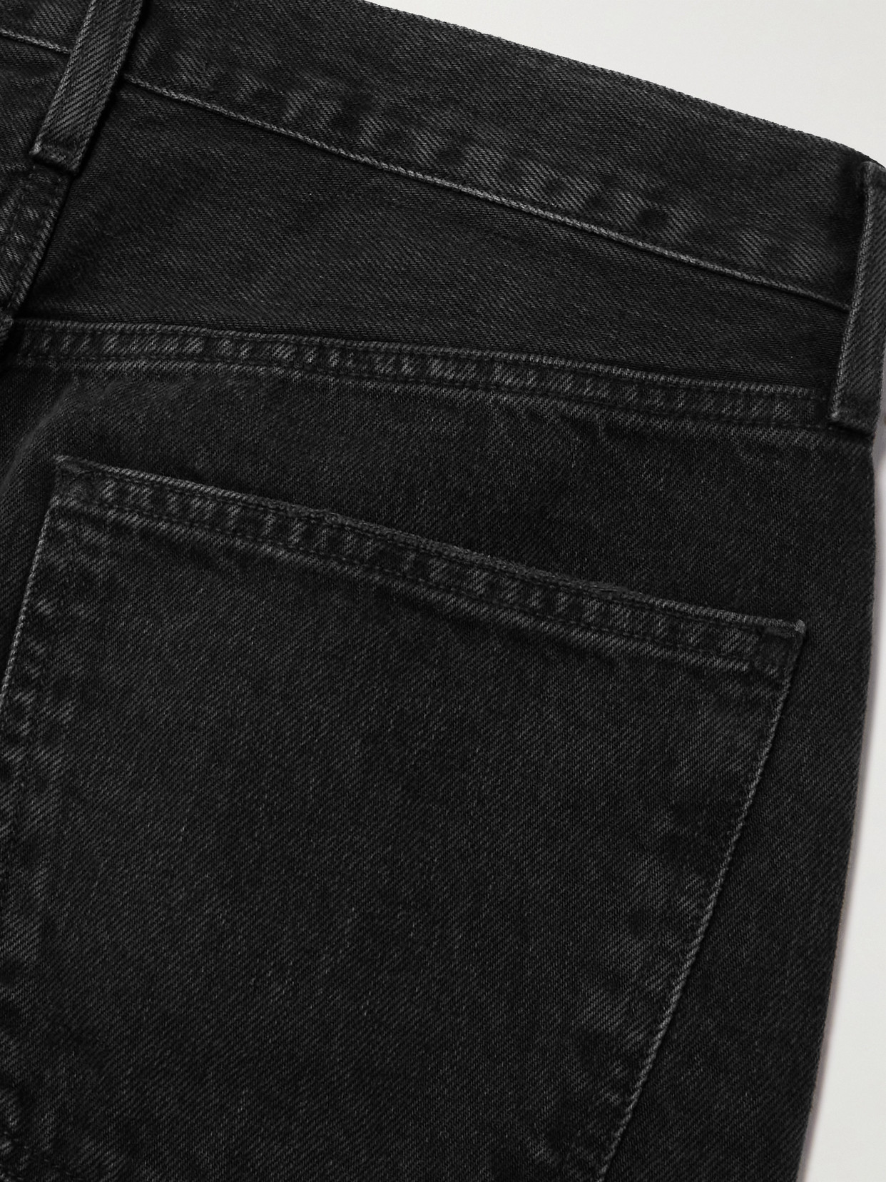 Agolde Nico Stretch High Rise Slim Fit Jeans In Black