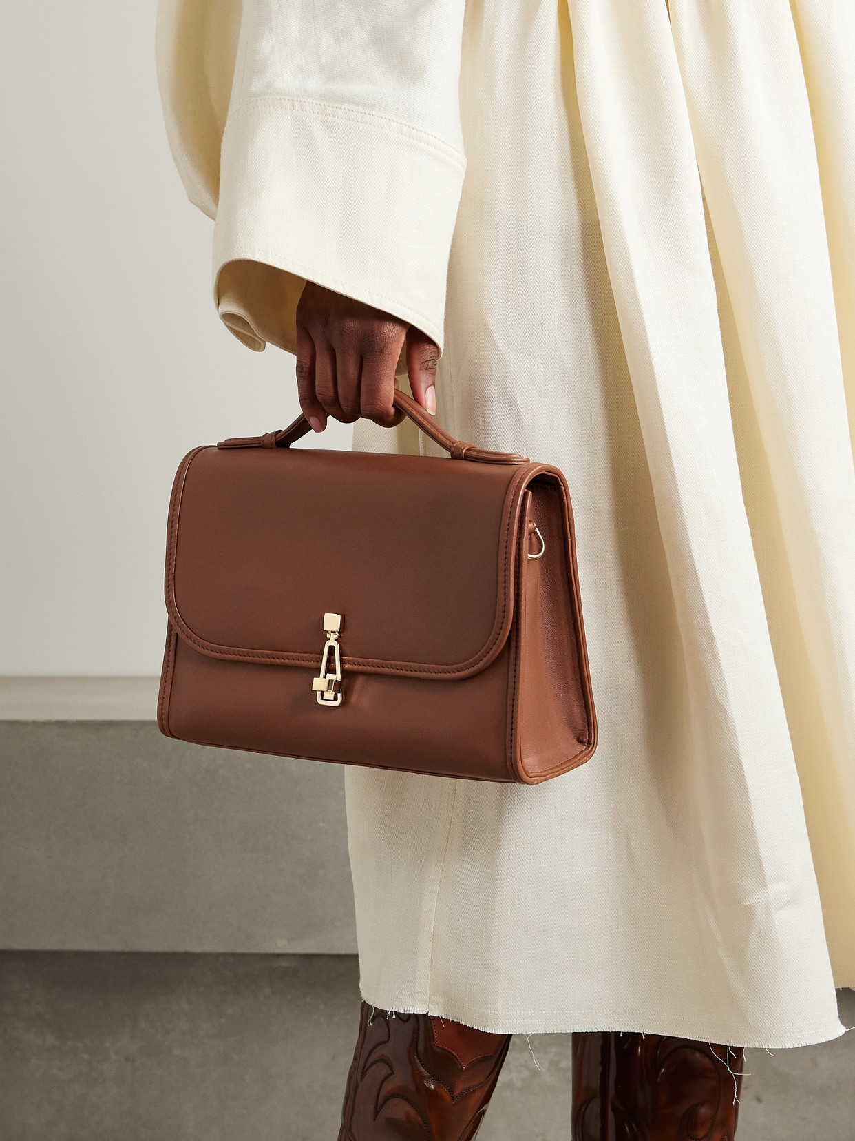 Gabriela Hearst Leonora Medium Leather Tote