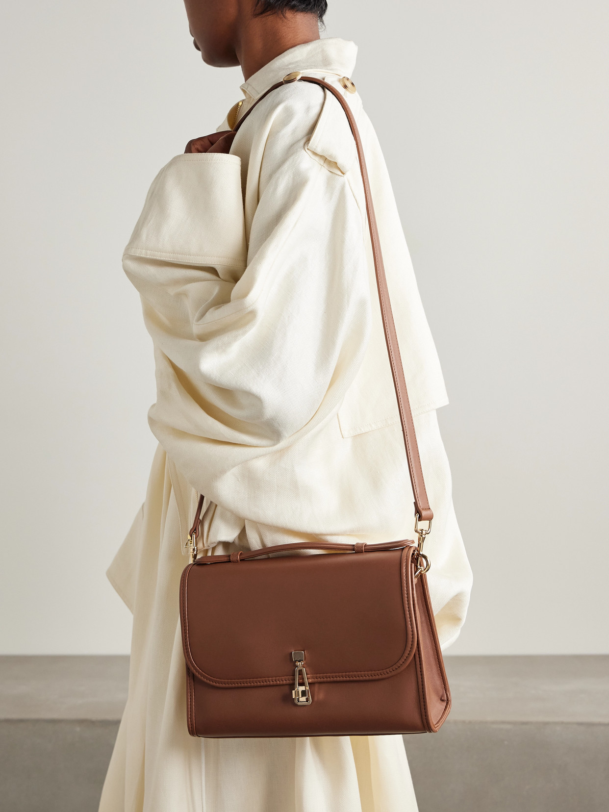 Gabriela Hearst Leonora Medium Leather Tote