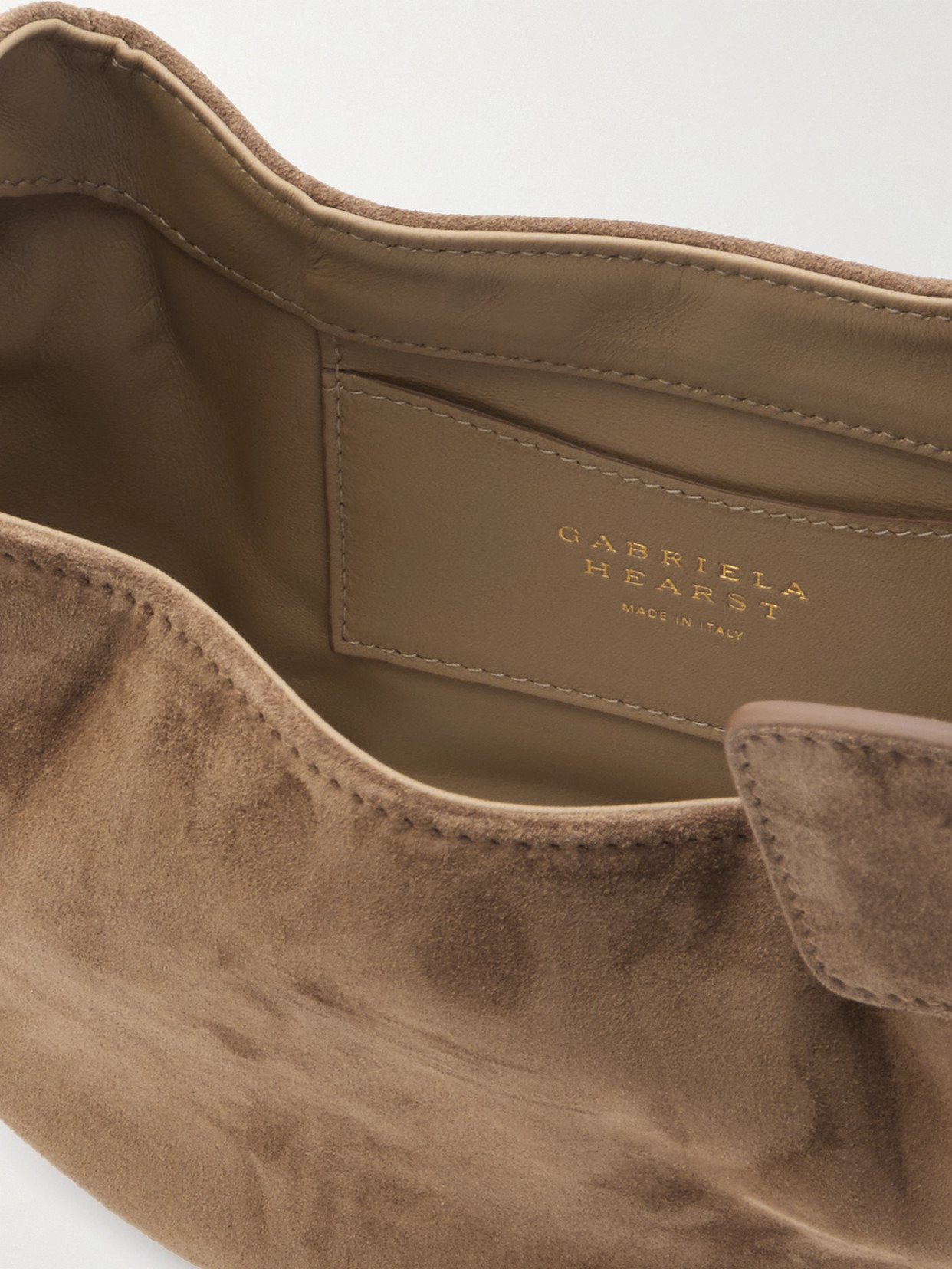 Gabriela Hearst Soft Demi Suede Clutch