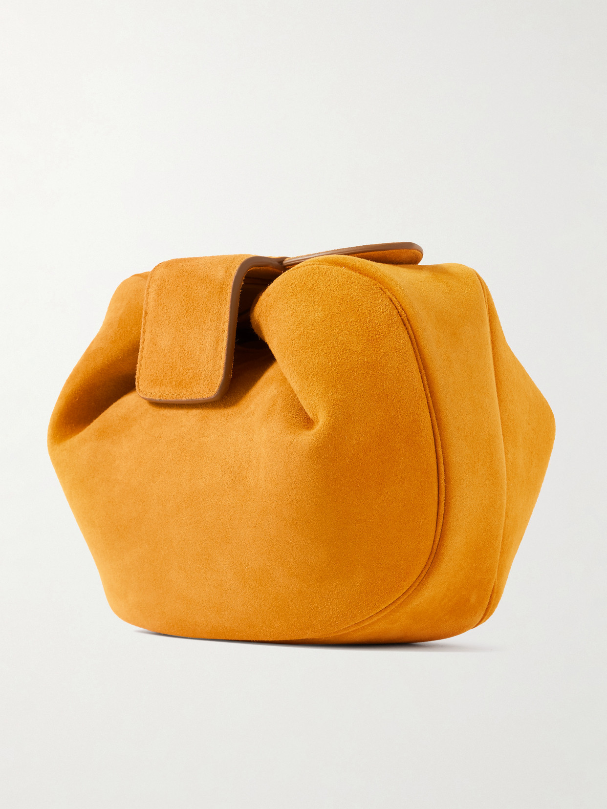 Gabriela Hearst Soft Demi Suede Clutch