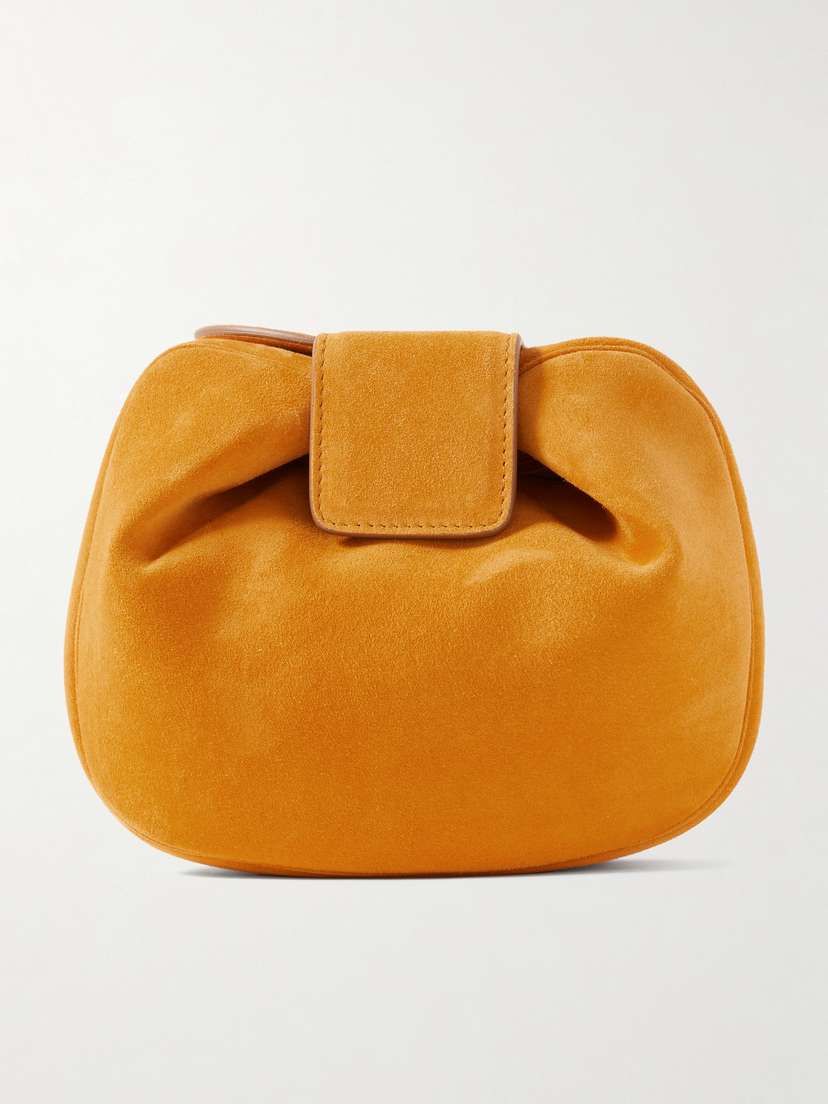 Gabriela Hearst Soft Demi Suede Clutch