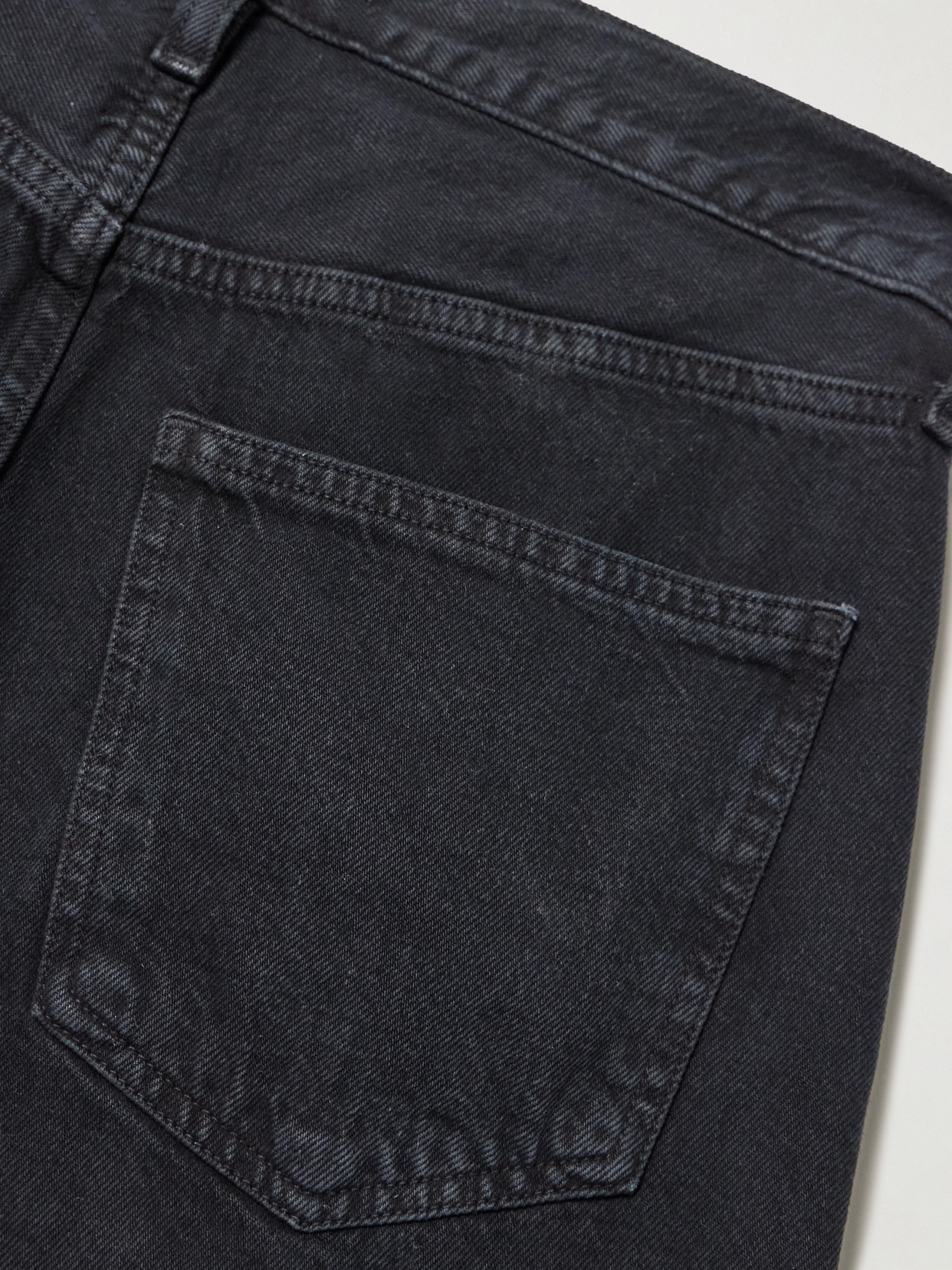 Agolde Low Curve Crop High-rise Wide-leg Jeans In Black