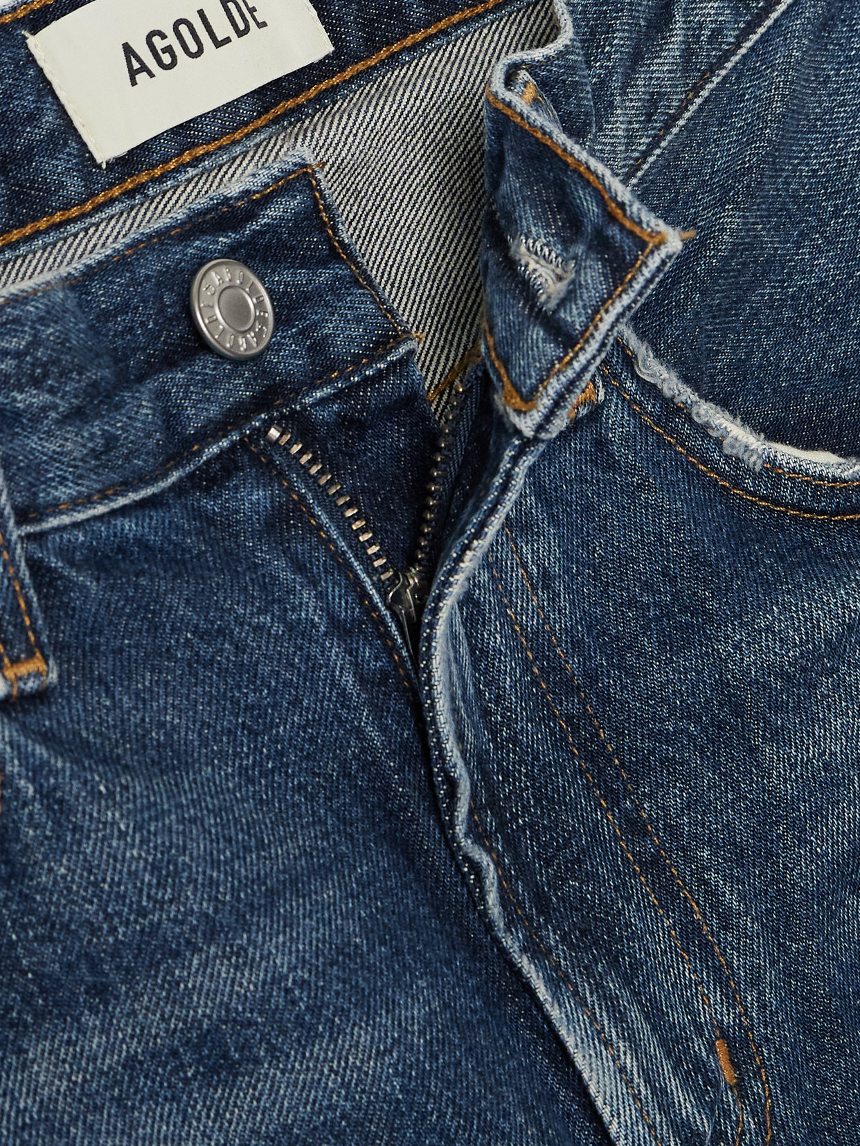 Agolde Mid-rise Bootcut Jeans In Blue