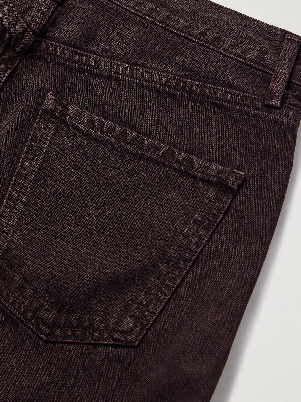Agolde Ren High-rise Wide-leg Jeans In Brown
