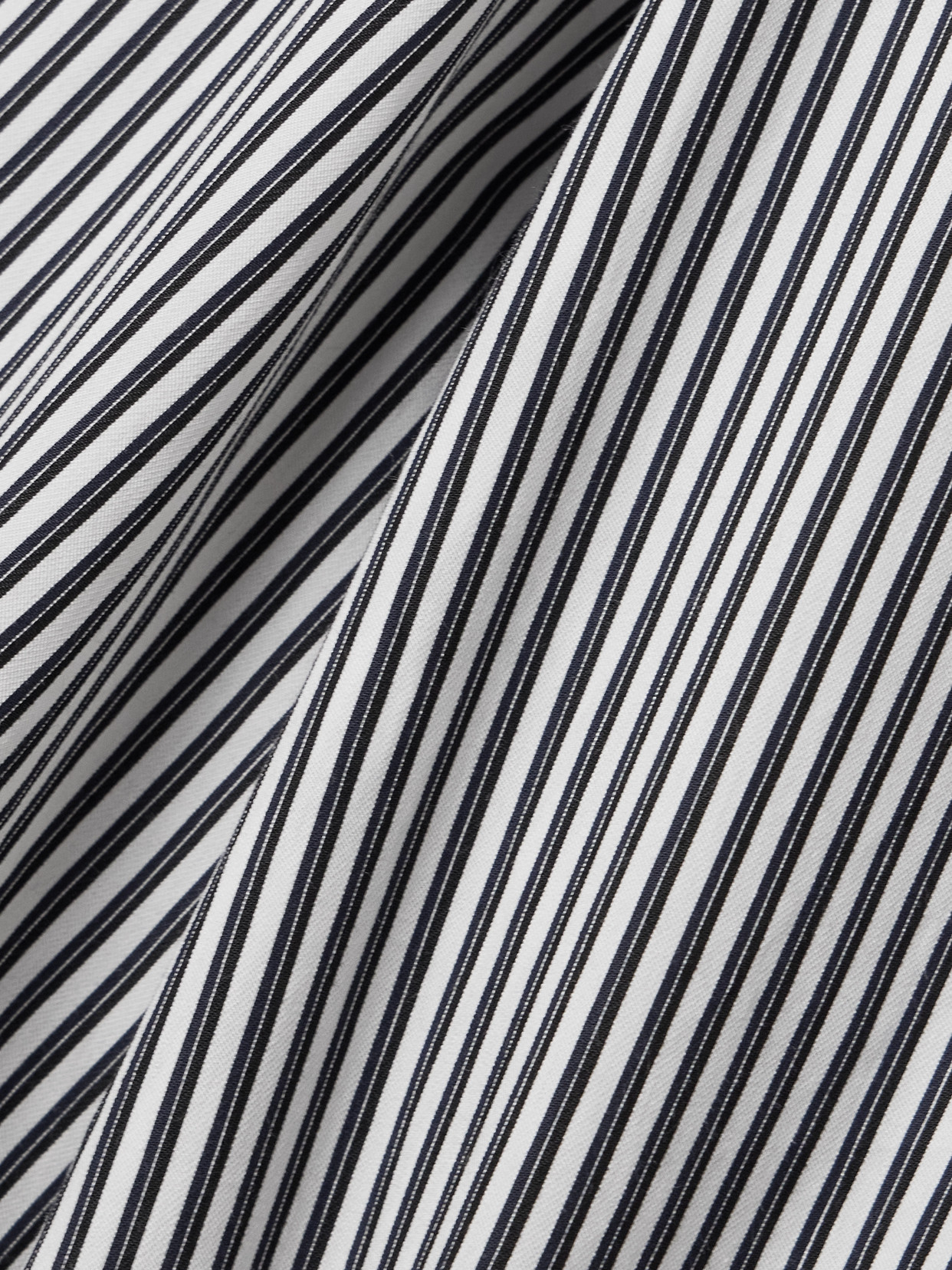Agolde Aris Stripe Button-up Shirt In Blue